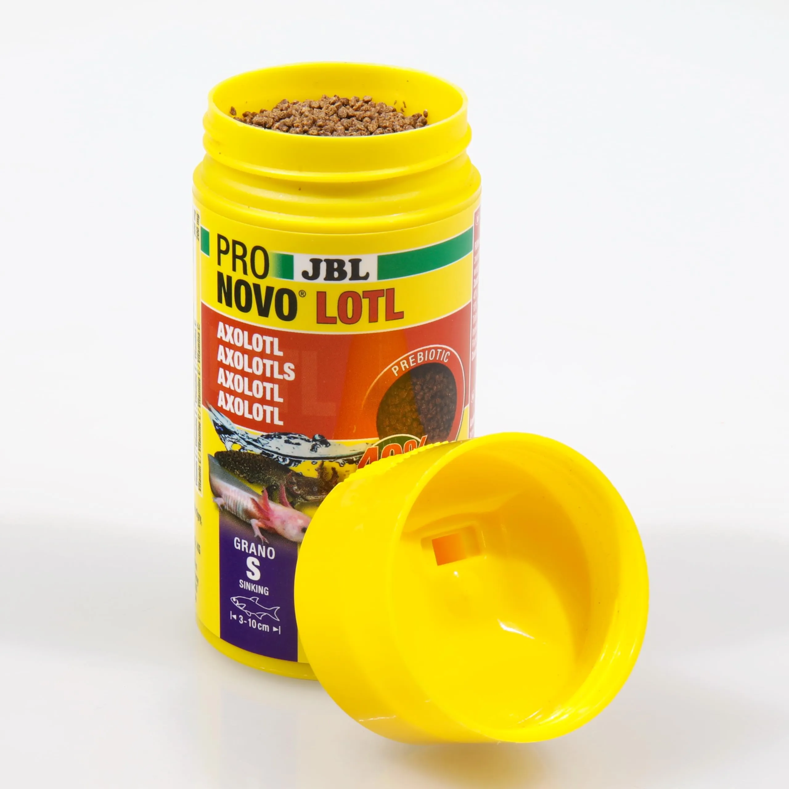 JBL Pronovo Lotl Grano, mangime principale per Axolotl 3-10 cm, taglia S, 100 ml - immagine 4