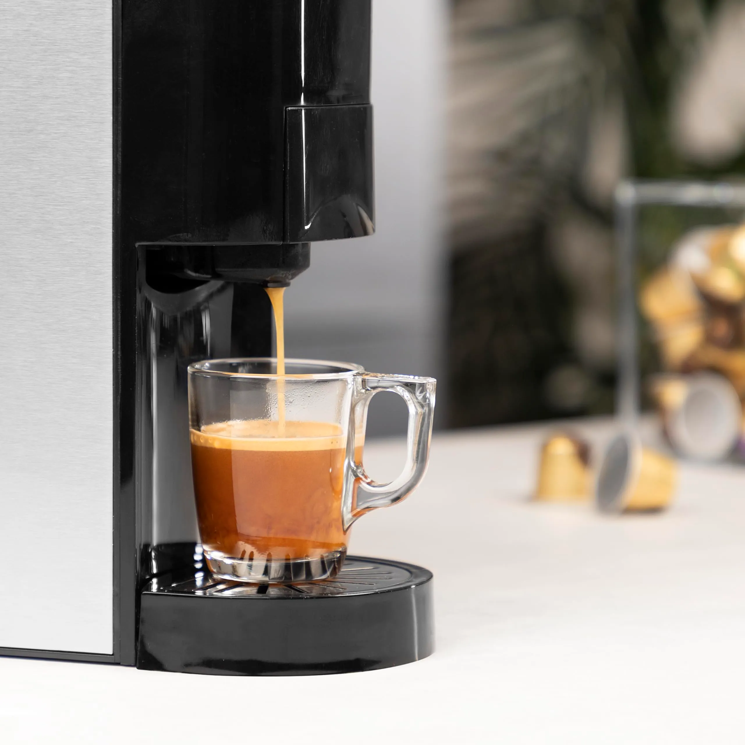 Princess 01.249450.01.001 Caffettiera Multifunzione 4 in 1, Compatibile con capsule Nespresso, Dolce Gusto, cialde ESE e caffè macinato, 19 bar, Nero e Argento, 800 ml - immagine 8