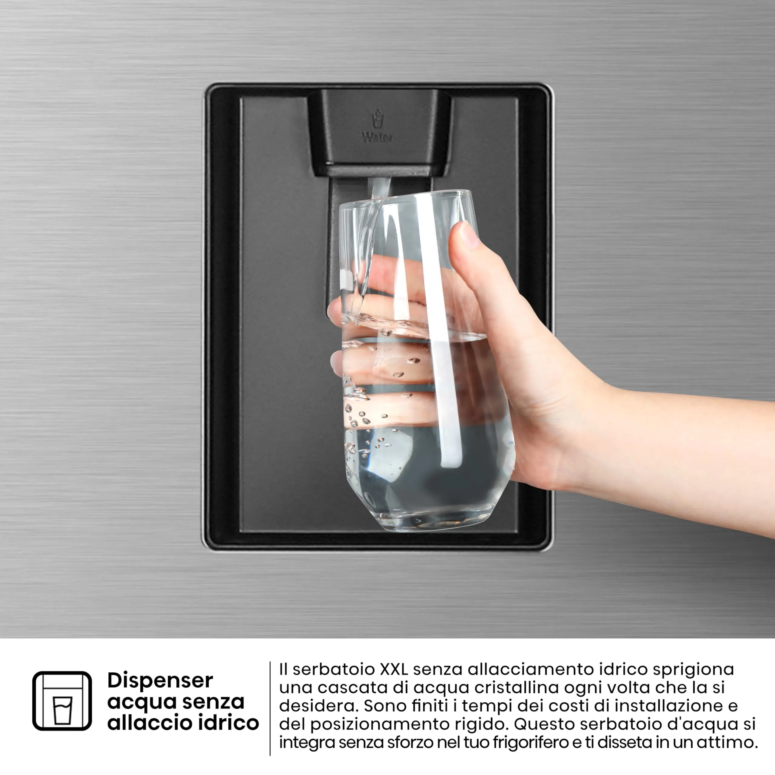 Hisense RT600N4WC2 Frigorifero Doppia Porta, 467 Litri, Total No Frost, Inox - immagine 8