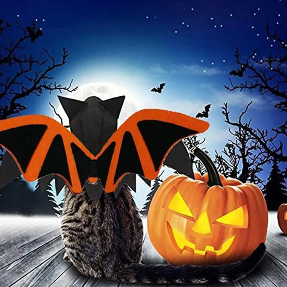 Butyeak Costume da Pipistrello per Cani e Gatti, Ali di Halloween per Animali Domestici, Taglia Piccola - immagine 6