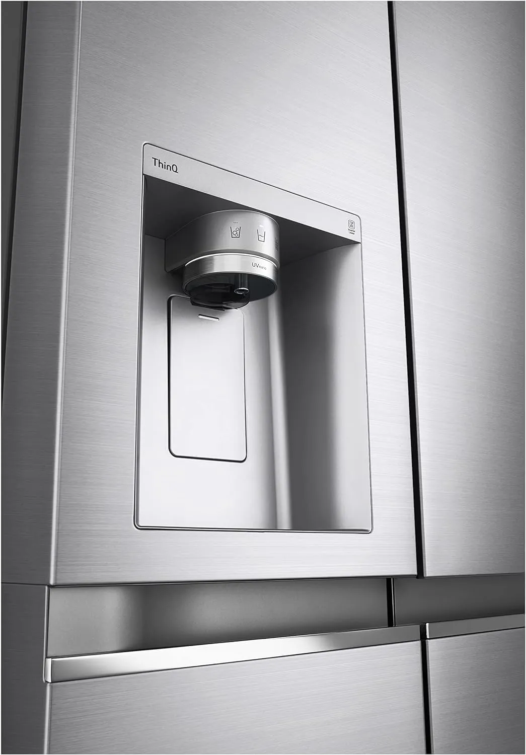 LG GSLV90PZAD Frigorifero Side-by-Side Americano Total No Frost, 635 l, Wi-Fi, Door & Linear Cooling, Dispenser Acqua e Ghiaccio, UVnano, Inox - immagine 10
