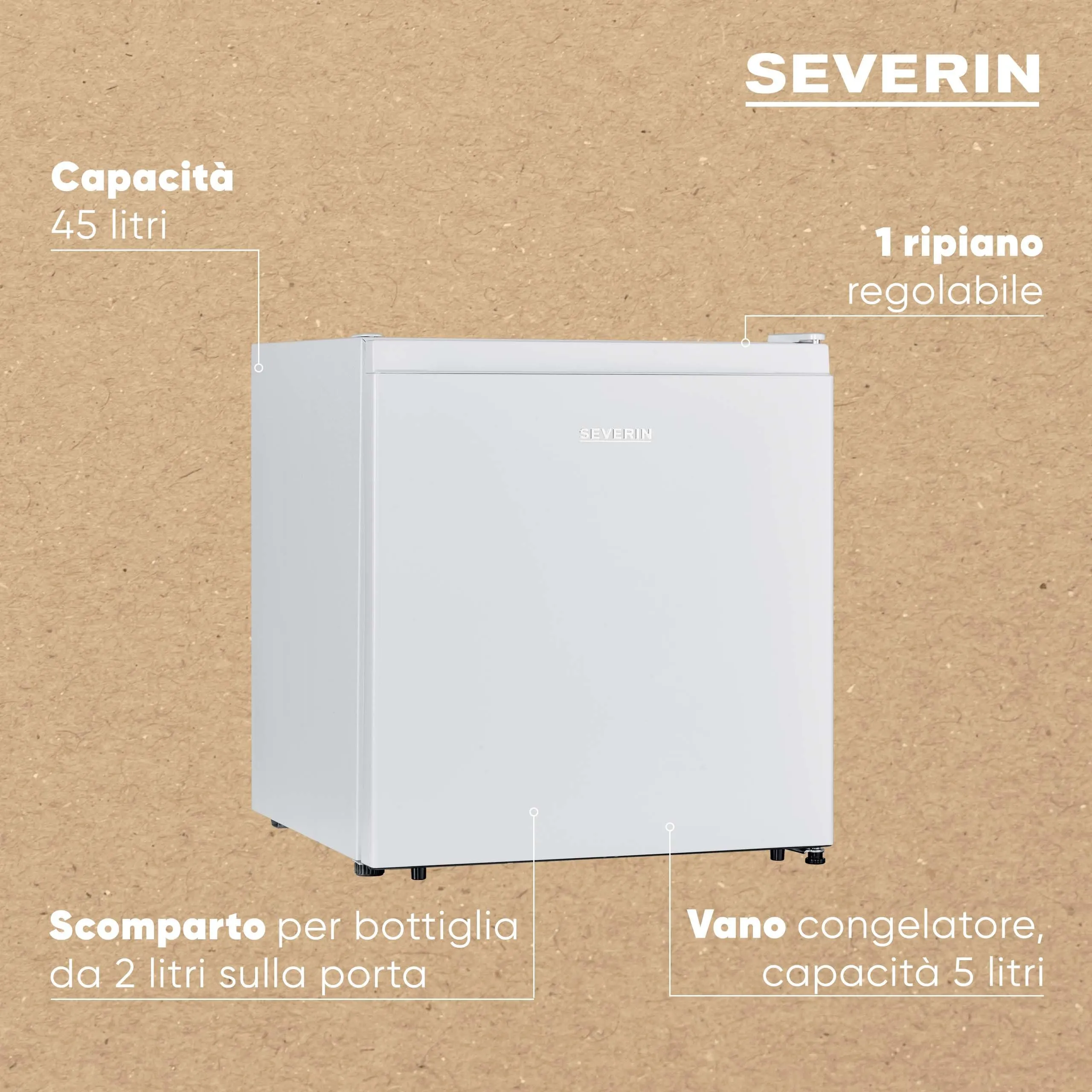 Severin Mini Frigo Compatto 45L KB 8884 - immagine 4