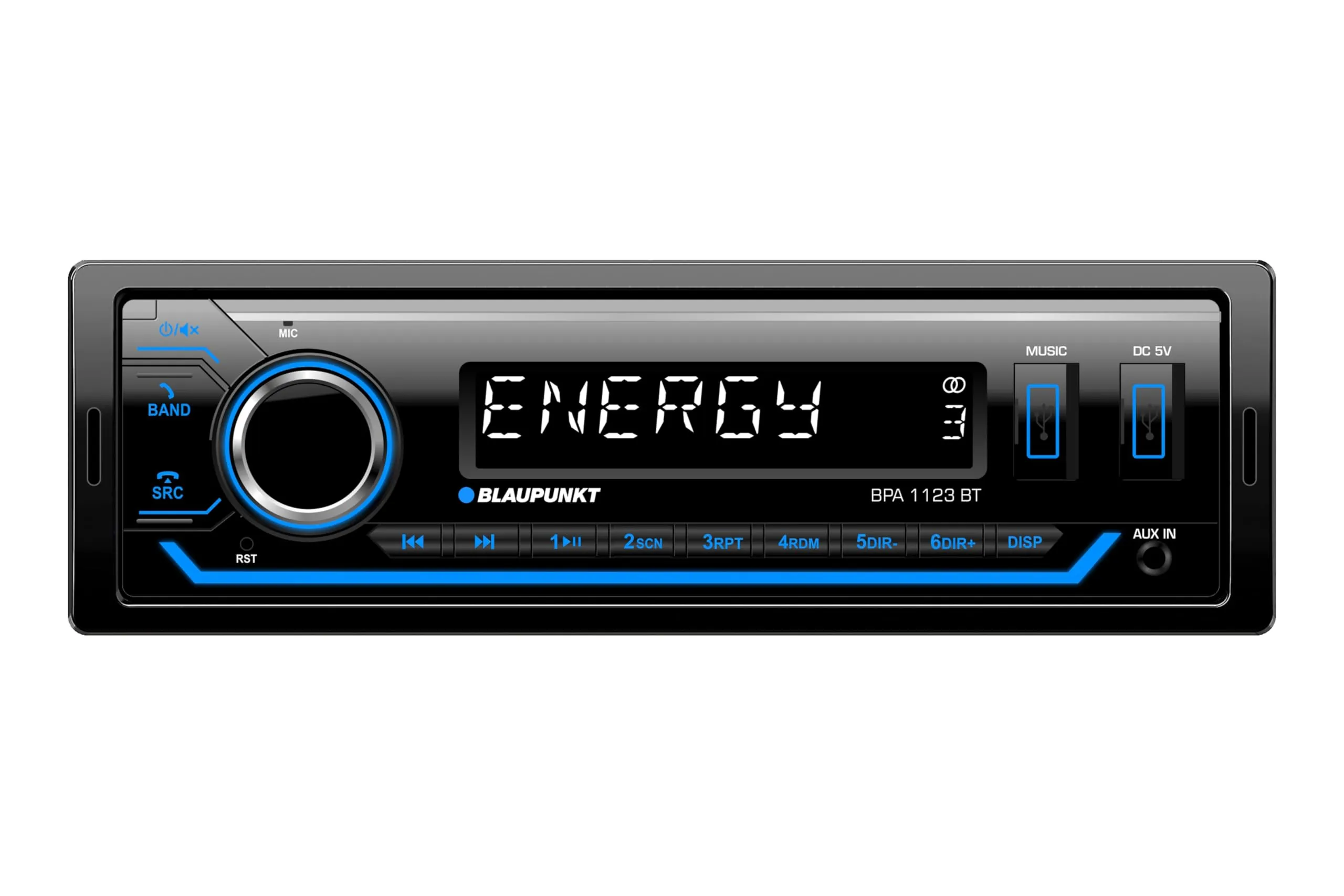 Blaupunkt BPA1123BT Autoradio Multicolor con RDS, Bluetooth, 2 x USB - immagine 1