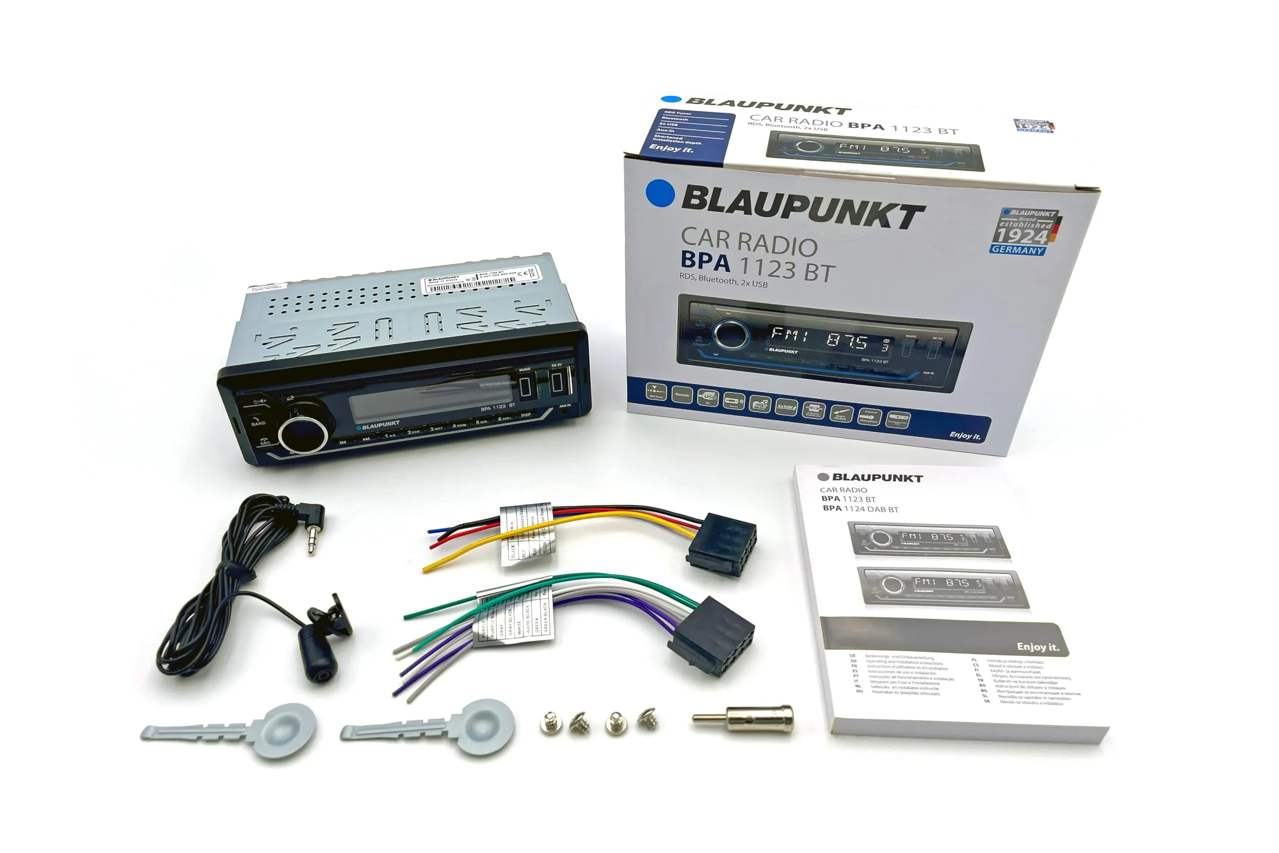 Blaupunkt BPA1123BT Autoradio Multicolor con RDS, Bluetooth, 2 x USB - immagine 5