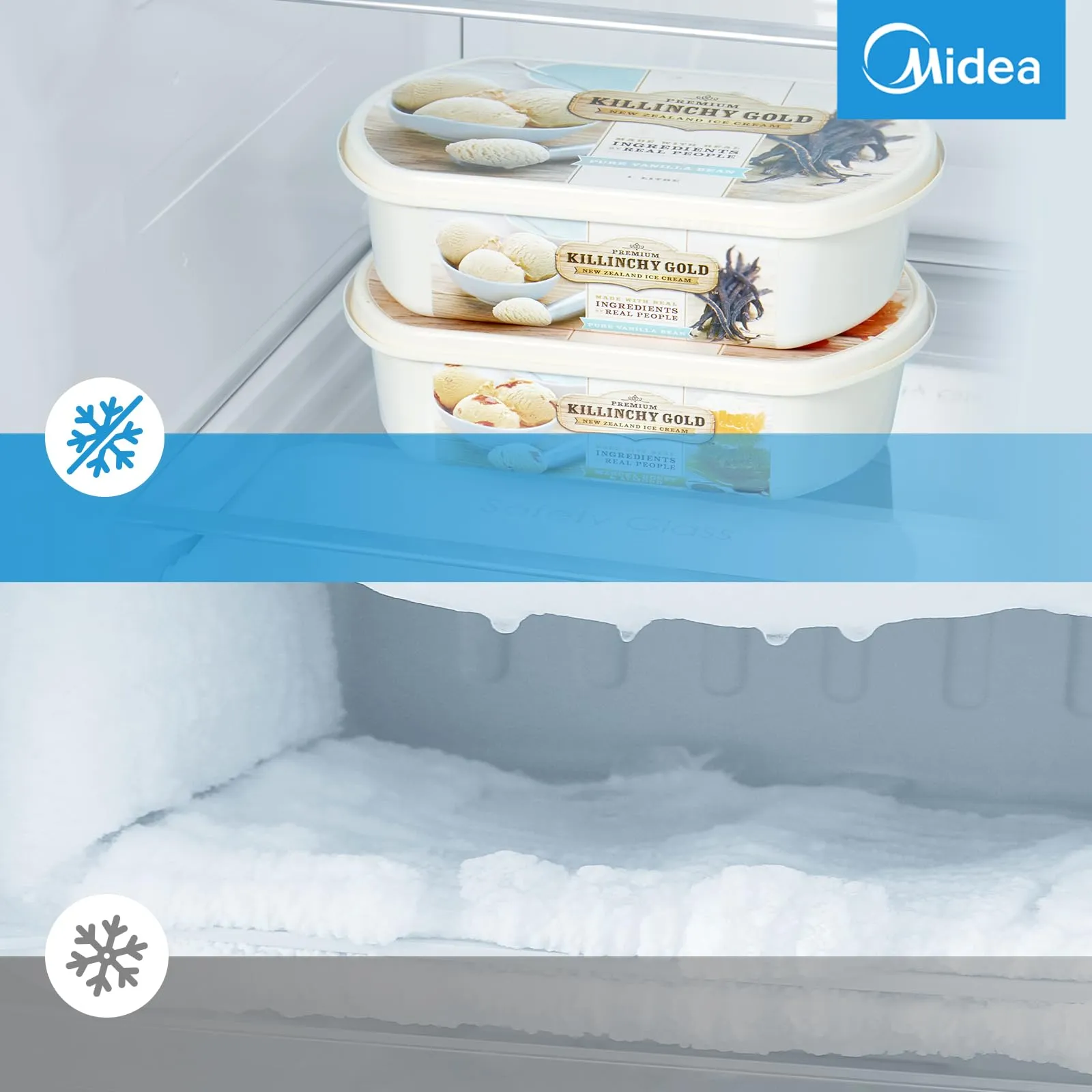 Midea Side by Side Refrigerator 548L Total No Frost MERS530FGE02 - immagine 4