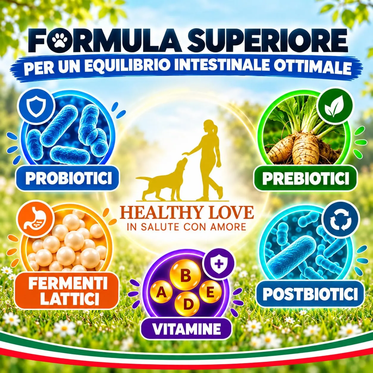 HEALTHY LOVE Probiotici per Cani, 120 Snack, Fermenti Lattici 240 g - immagine 5