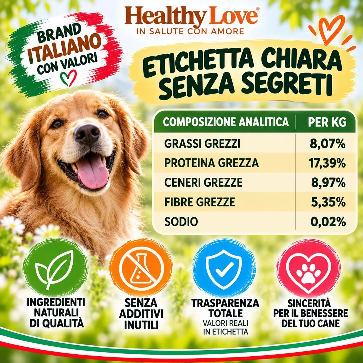 HEALTHY LOVE Probiotici per Cani, 120 Snack, Fermenti Lattici 240 g - immagine 8