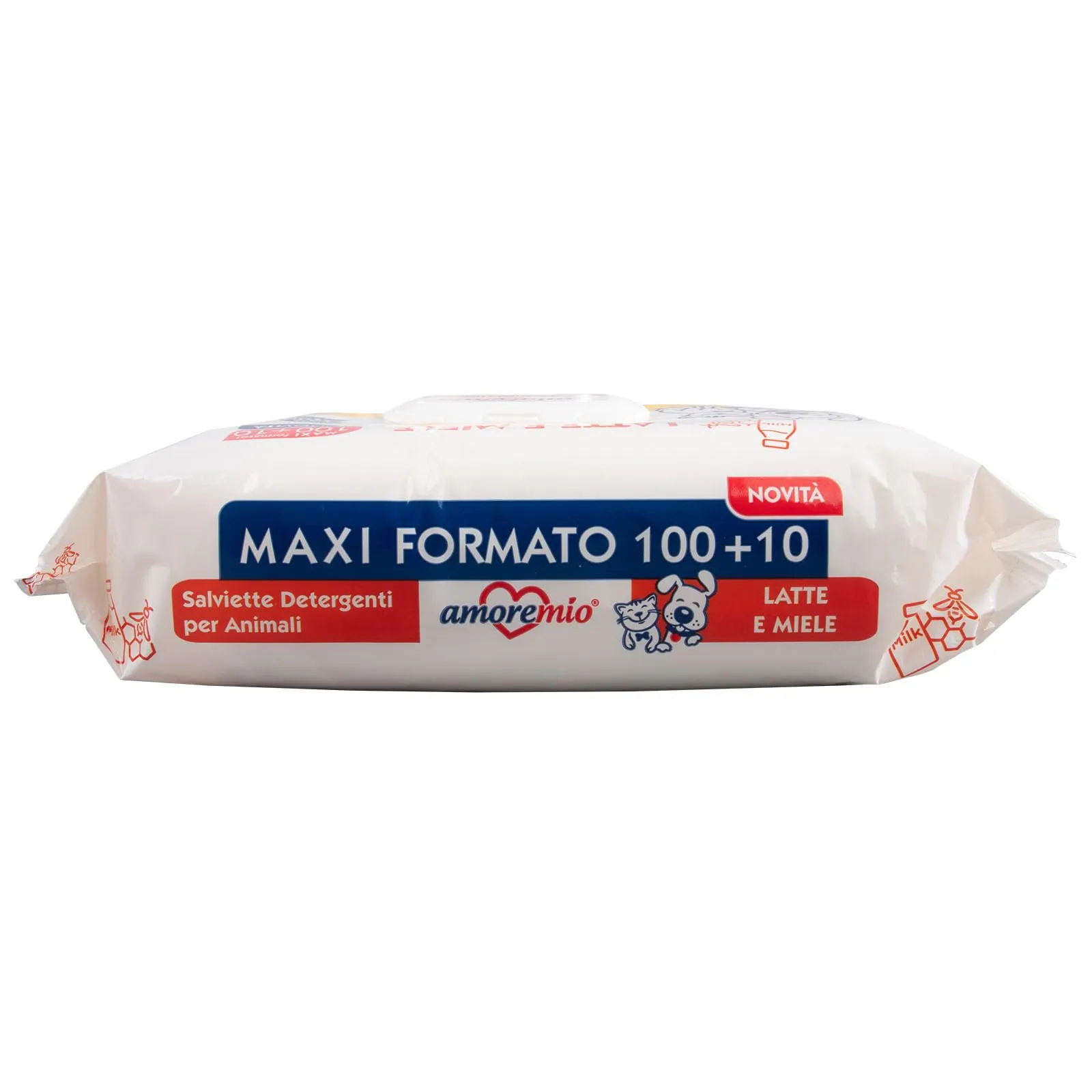Amore Mio Salviette con Clorexidina Maxi Formato Extra Large per Cani e Gatti, 30x20 cm - 3 Confezioni da 110 Salviettine - immagine 2