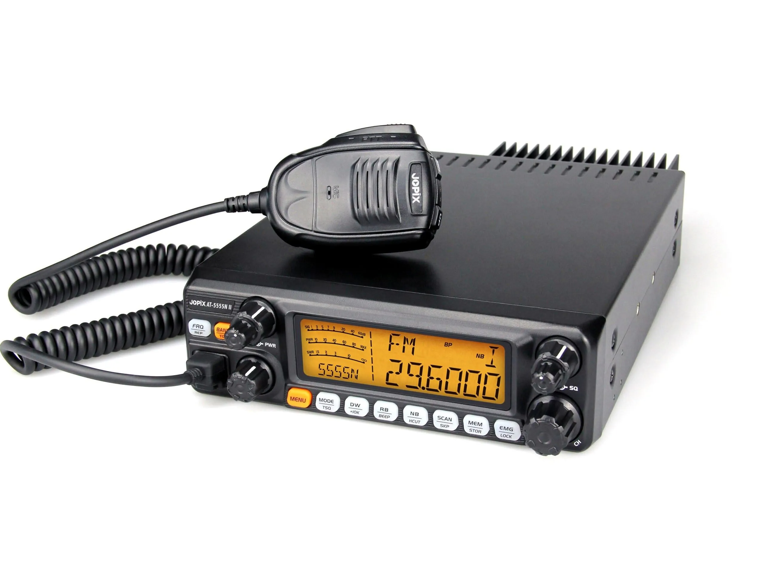 Jopix AT-5555N II Ricetrasmettitore Mobile 10 Metri per Radioamatori Multimodo 60W PEP, AM/FM/SSB/CW/PA, NRC TX-RX, VOX e Ricezione VHF 2M - immagine 2
