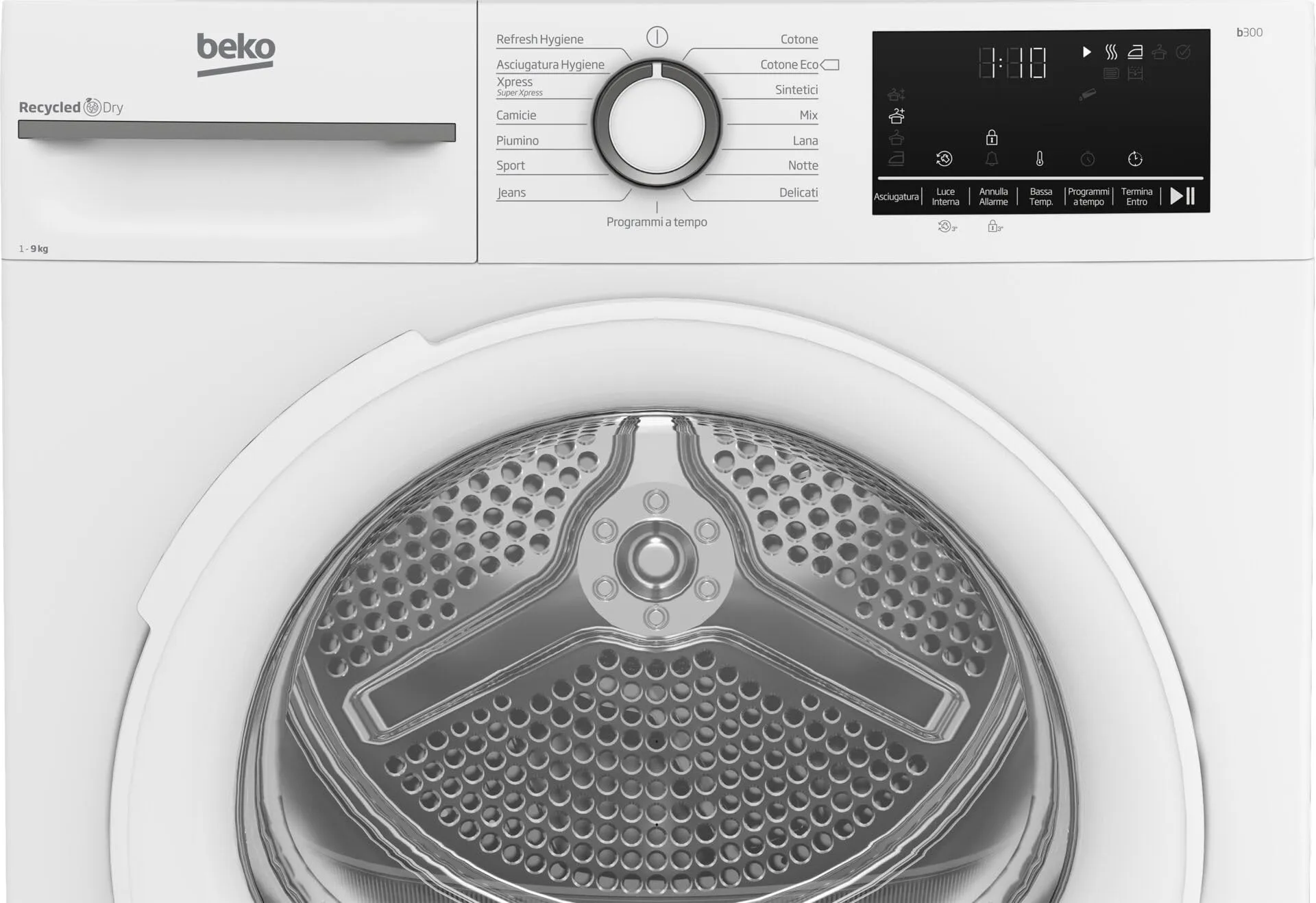 Beko BMT491WI Asciugatrice 9 kg Motore Inverter Classe Energetica A+++ - immagine 4