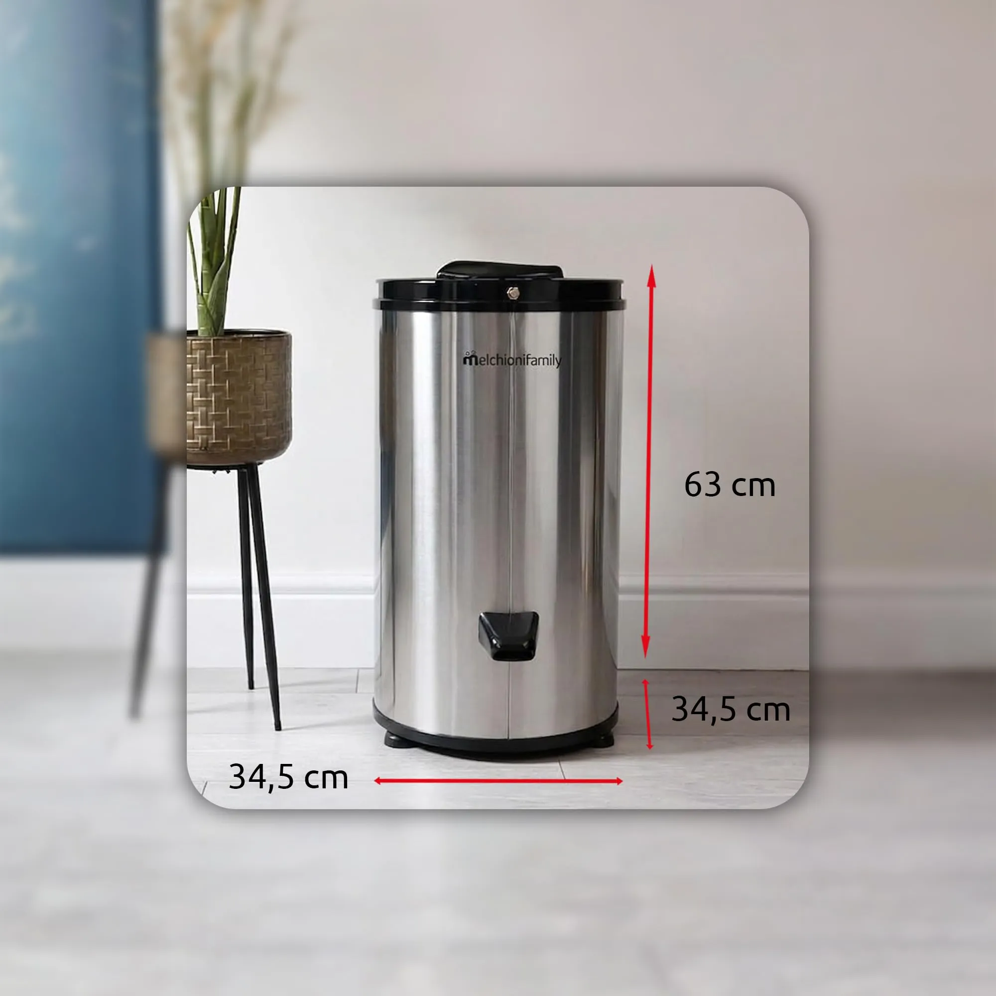 Melchioni Family Vertigo Asciugatrice a Centrifuga 3200 Giri/min, Acciaio Inox, Capacità 6 kg - immagine 6