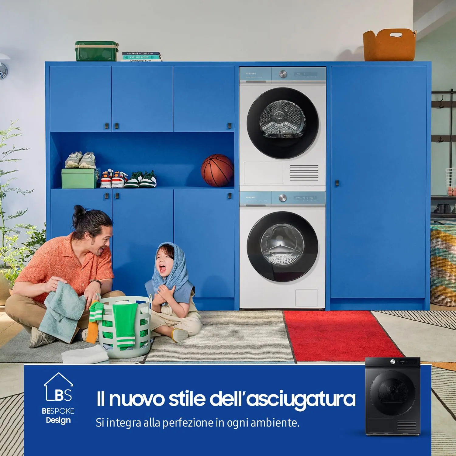 Samsung Bespoke AI DV90DB7845GB/U3 Asciugatrice Pompa di Calore 9 kg, Wifi, QuickDrive, AI Dry, Hygiene Dry, 60x85x60 cm - immagine 8