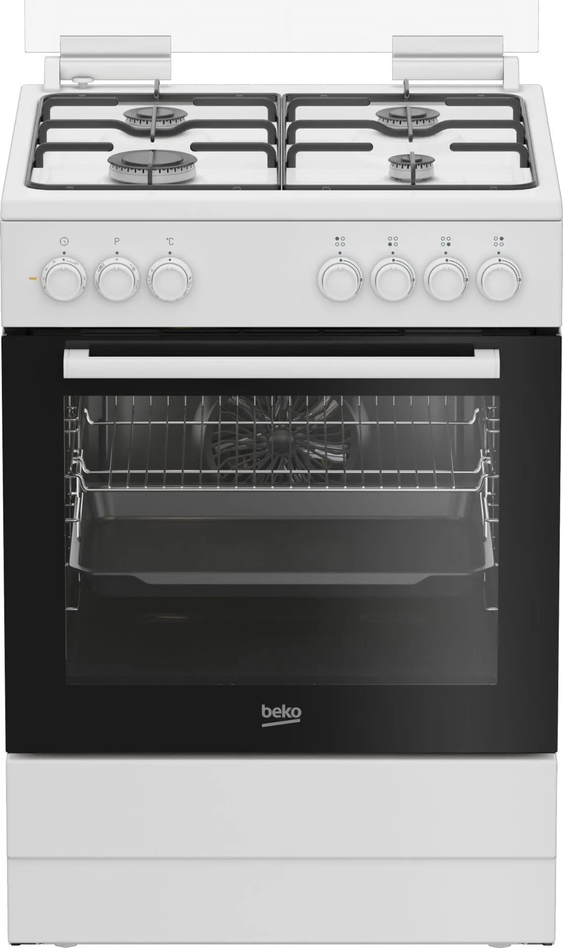 Beko FBE62011WC Cucina a gas con forno elettrico, 60x60 cm, Classe A, Bianco - immagine 1