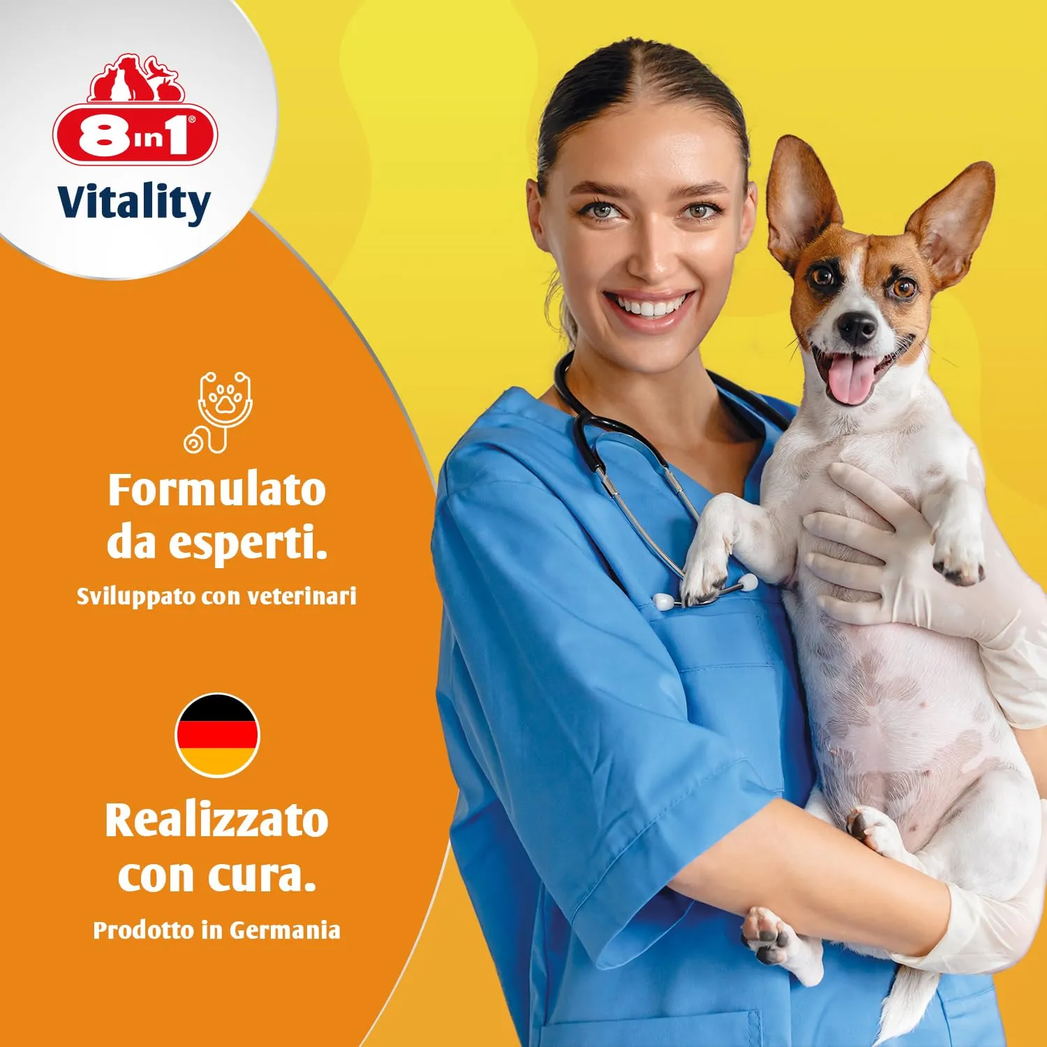 8in1 Vitamine per Cani Adulti, Integratore Multivitaminico, 70 Compresse - immagine 6