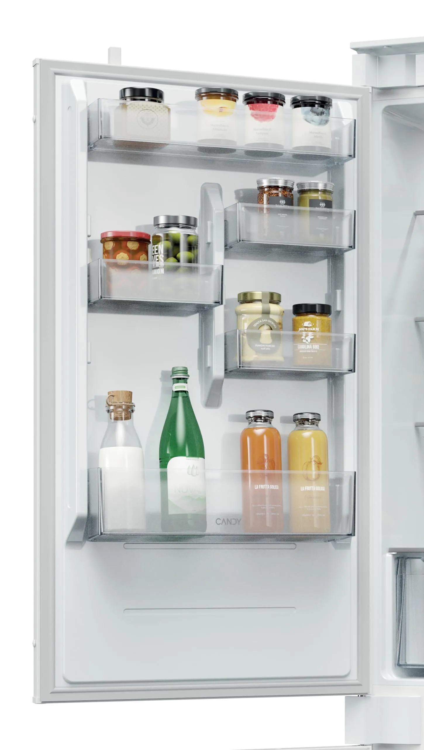 Candy Fresco 400 Frigorifero Combinato da Incasso 268L, Low Frost, CNBQL3518EV - immagine 6
