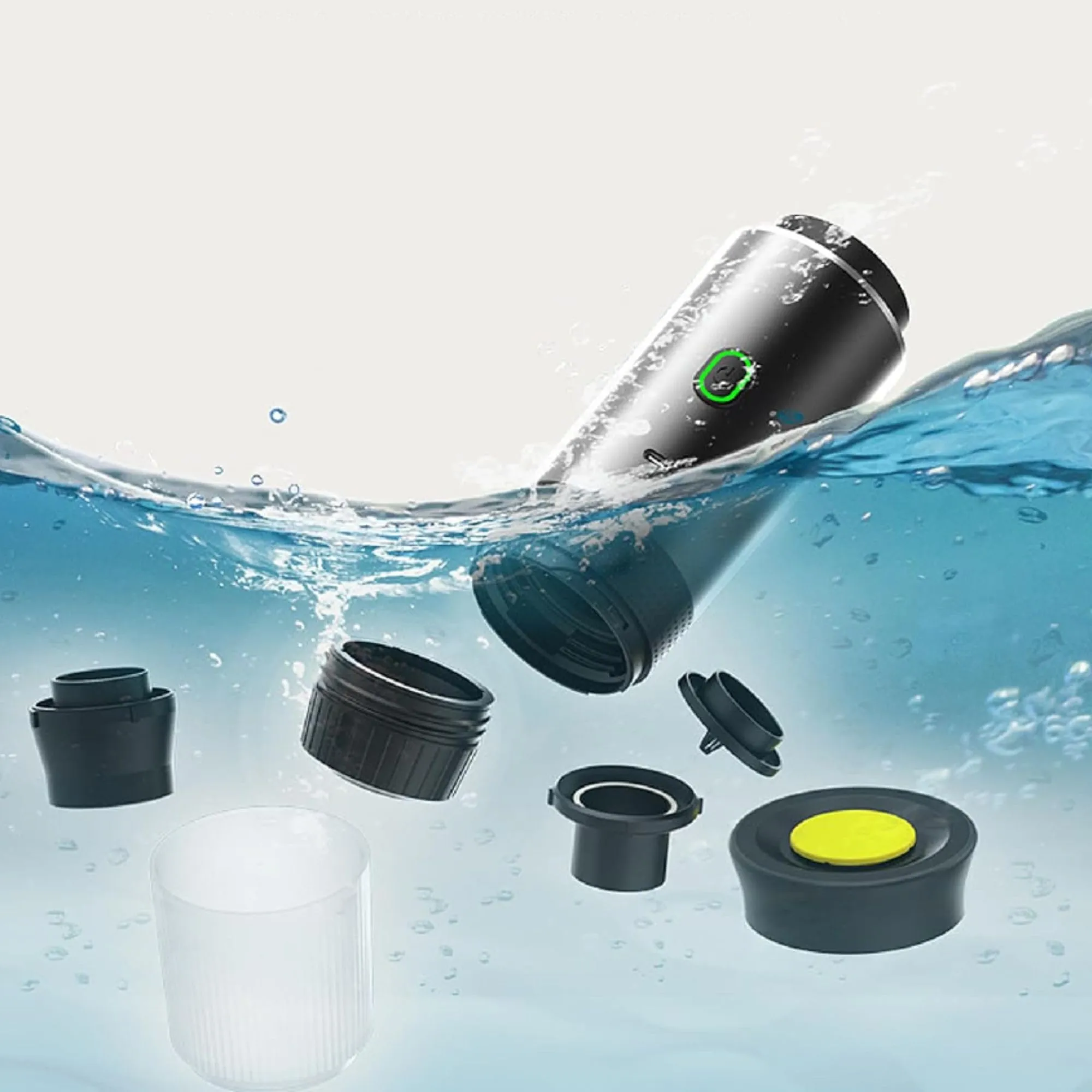 Frilla ESPRESSNA Macchina per Espresso Portatile 3 in 1, Compatibile con Capsule Nespresso, Dolce Gusto e Caffè Macinato, 20 Bar, Autoriscaldante, USB-C - immagine 3