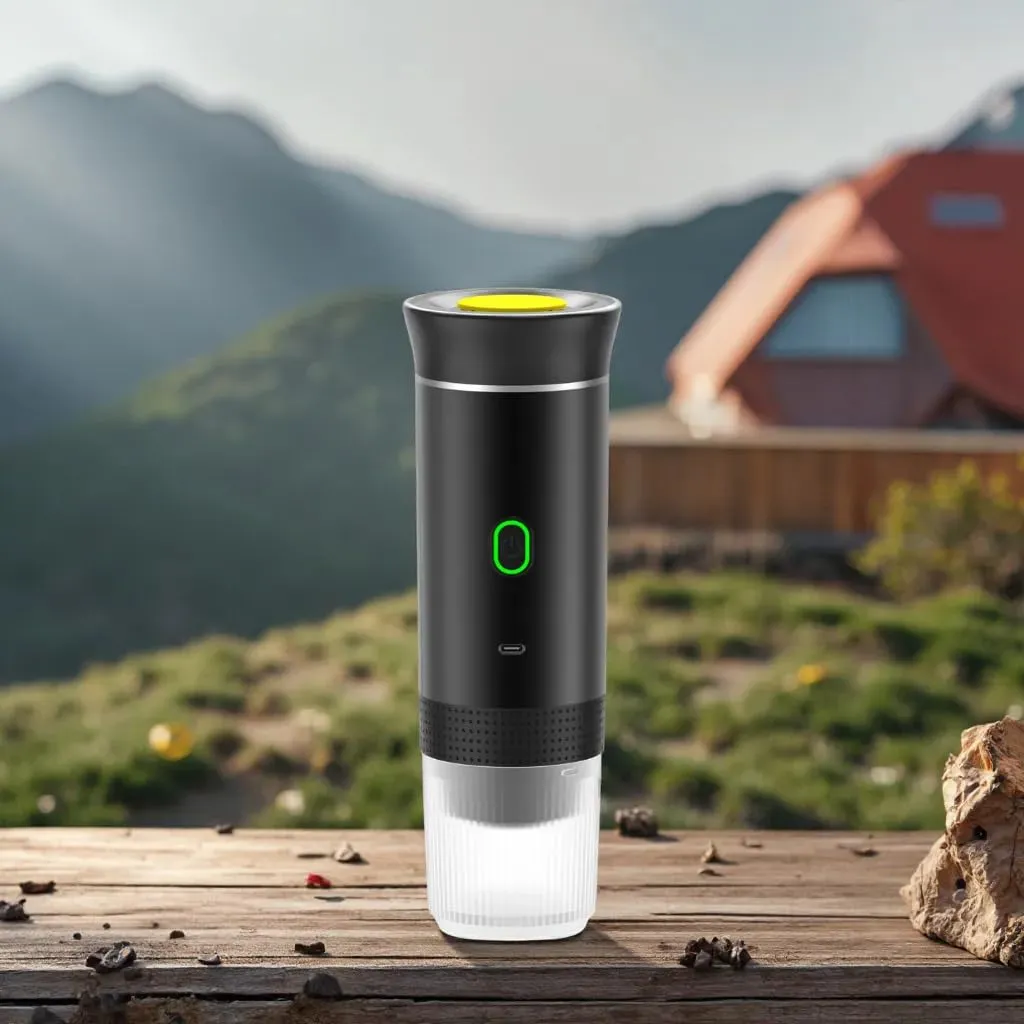 Frilla ESPRESSNA Macchina per Espresso Portatile 3 in 1, Compatibile con Capsule Nespresso, Dolce Gusto e Caffè Macinato, 20 Bar, Autoriscaldante, USB-C - immagine 8