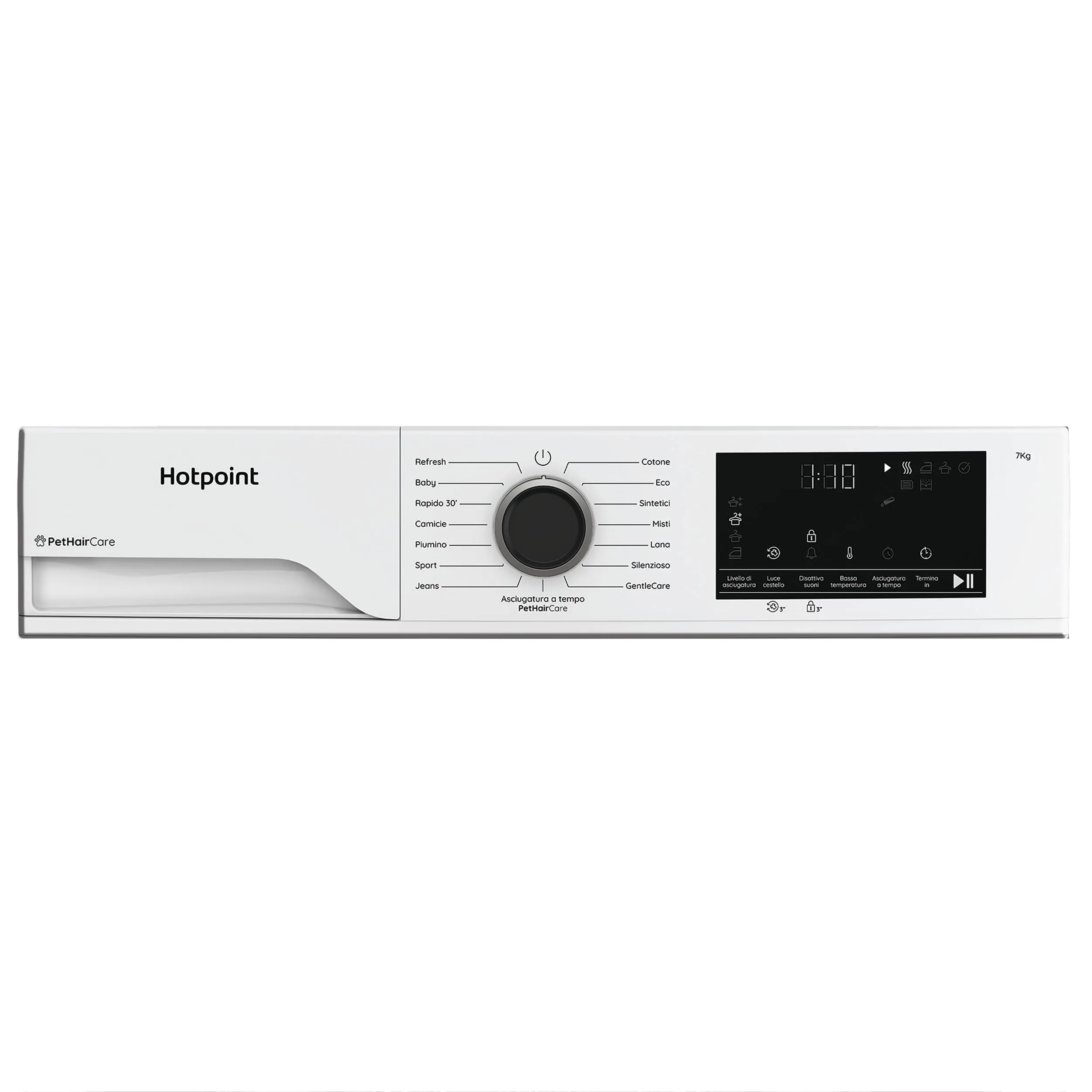 Hotpoint Ariston HPTS 74D BS IT Asciugatrice 7 Kg Slim a Pompa di Calore - immagine 8