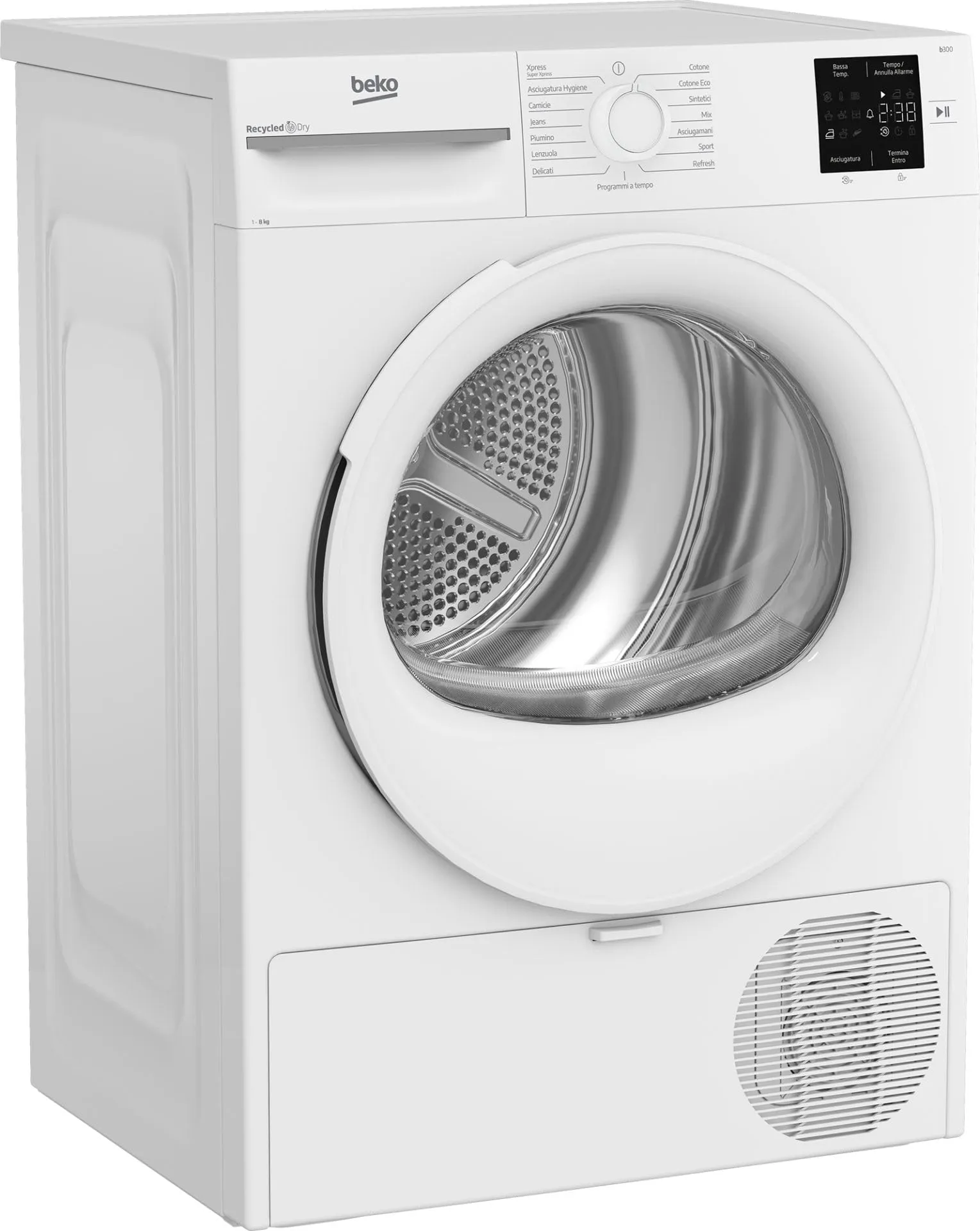 Beko BMTR38W Asciugatrice 8 Kg con Pompa di Calore, Libera Installazione, Classe D - immagine 2