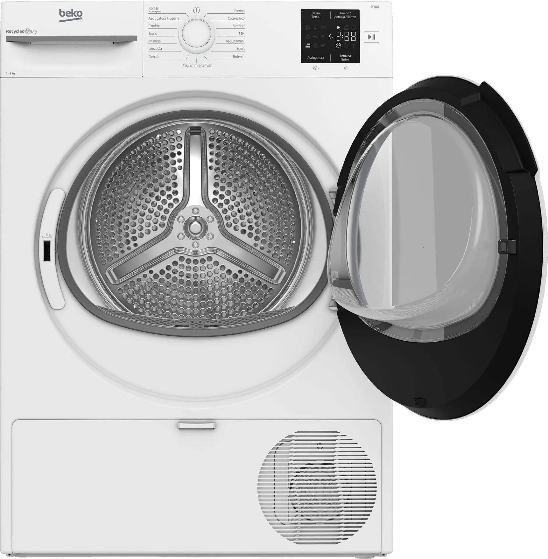 Beko BMTR38W Asciugatrice 8 Kg con Pompa di Calore, Libera Installazione, Classe D - immagine 3