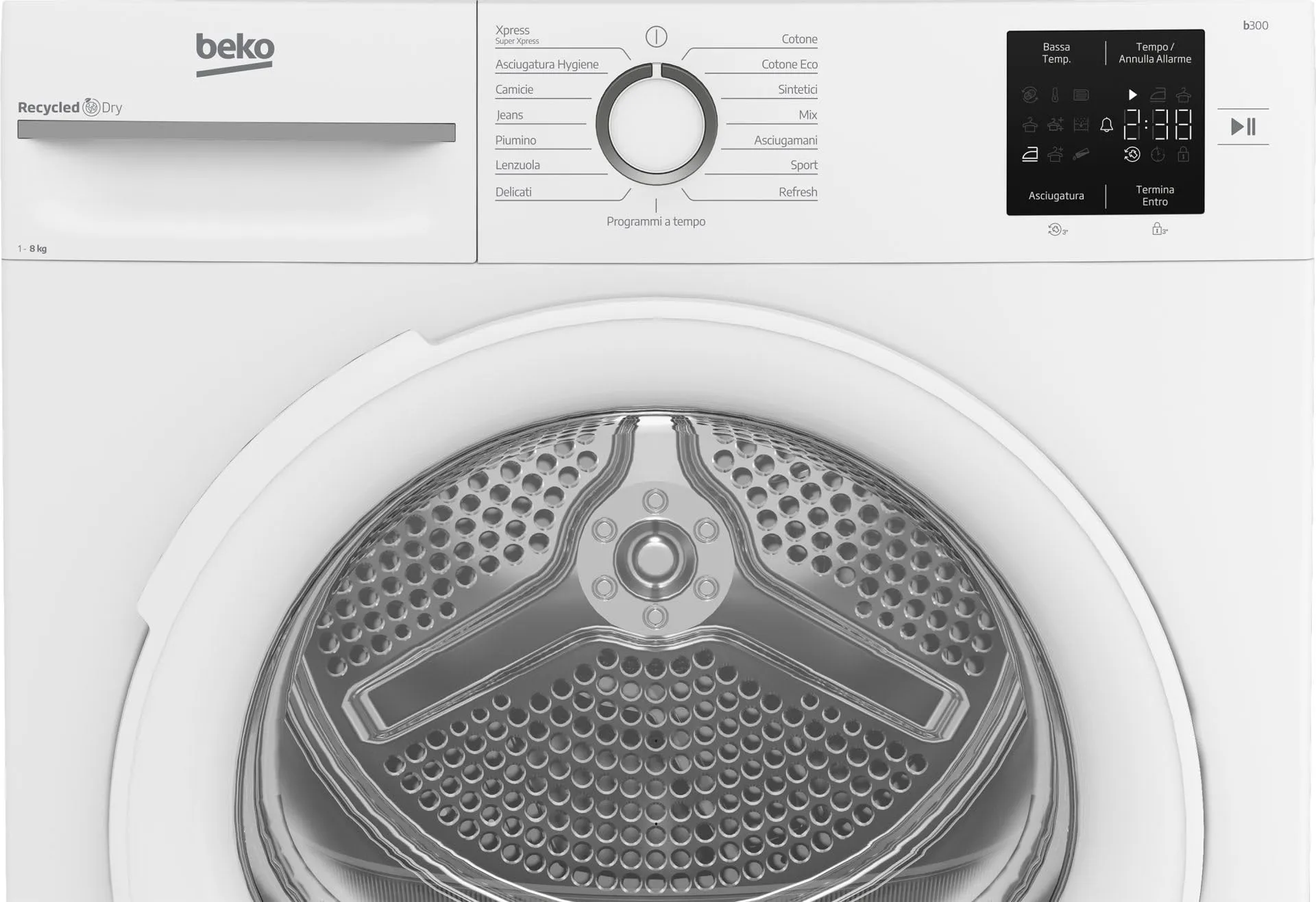 Beko BMTR38W Asciugatrice 8 Kg con Pompa di Calore, Libera Installazione, Classe D - immagine 4