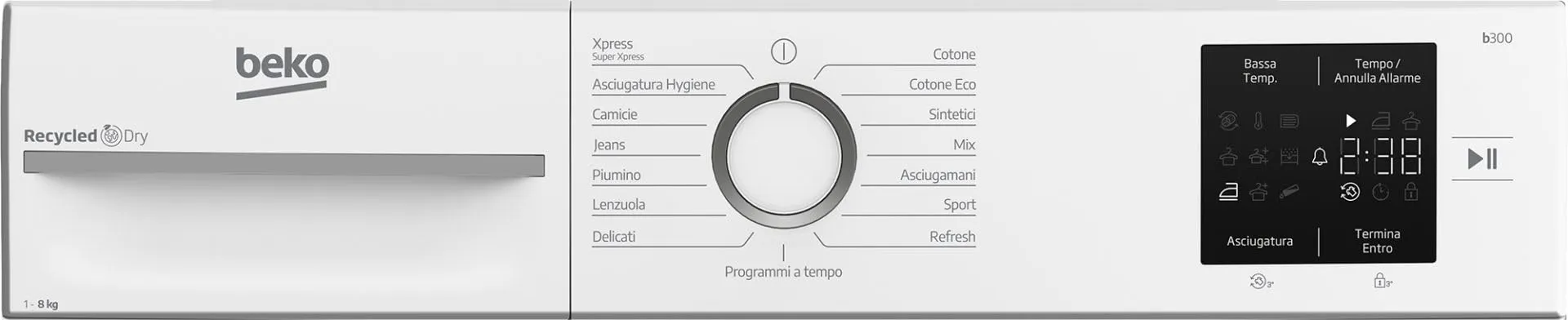 Beko BMTR38W Asciugatrice 8 Kg con Pompa di Calore, Libera Installazione, Classe D - immagine 5