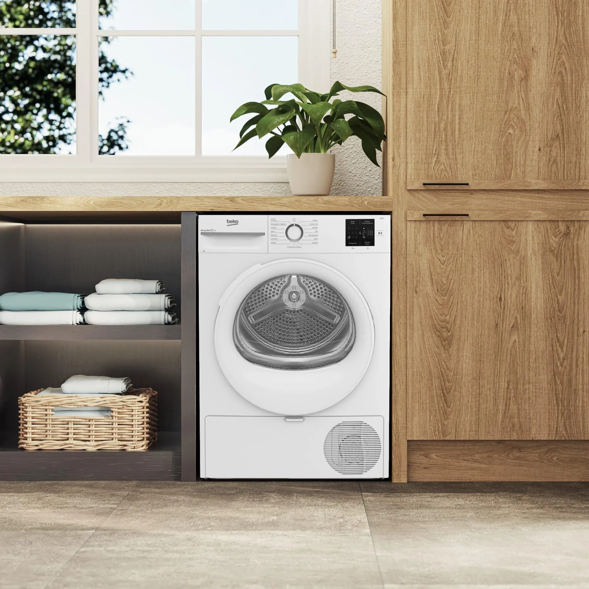 Beko BMTR38W Asciugatrice 8 Kg con Pompa di Calore, Libera Installazione, Classe D - immagine 7