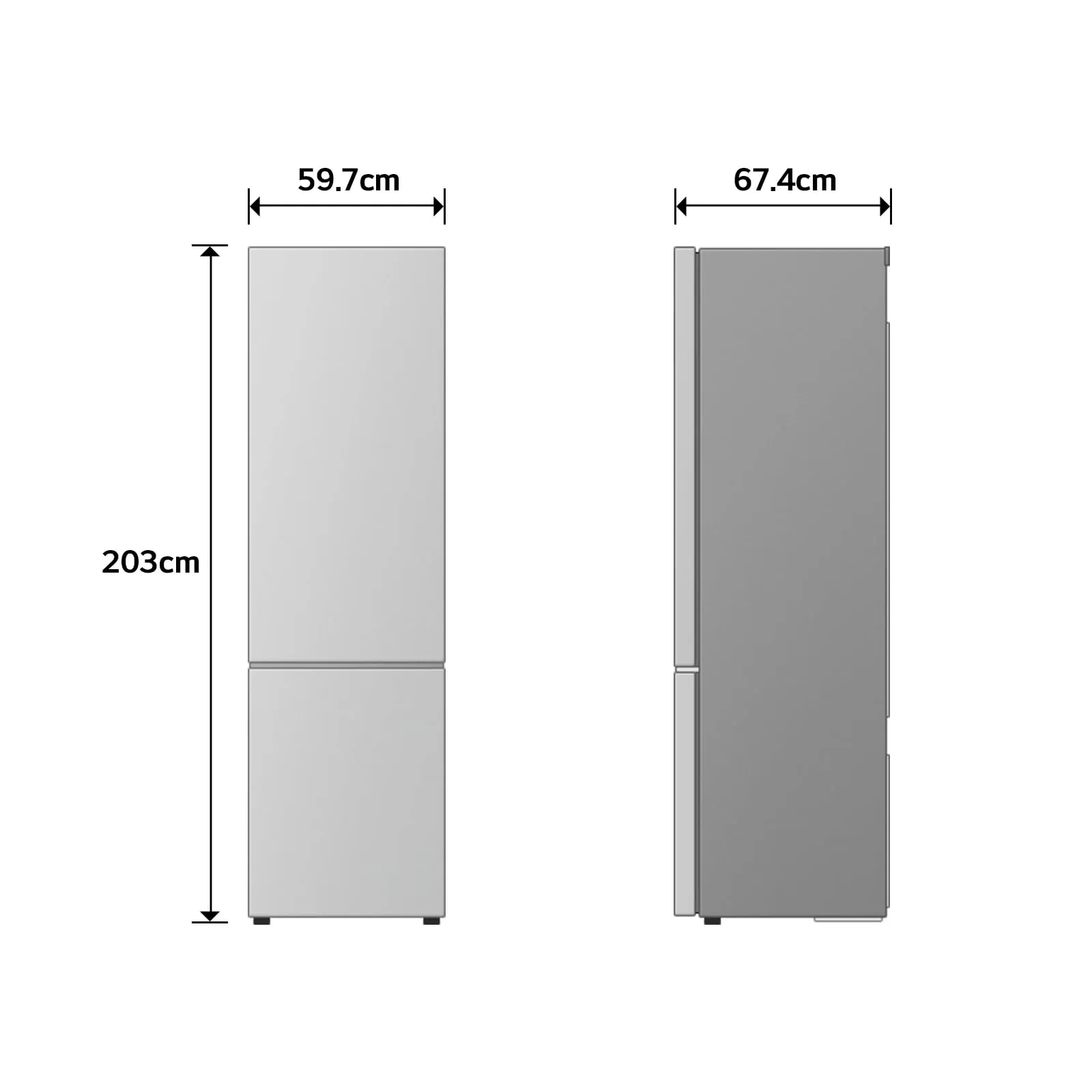 LG GBBS524APY Frigorifero Combinato Classe A 375L, Larghezza 60cm - immagine 4