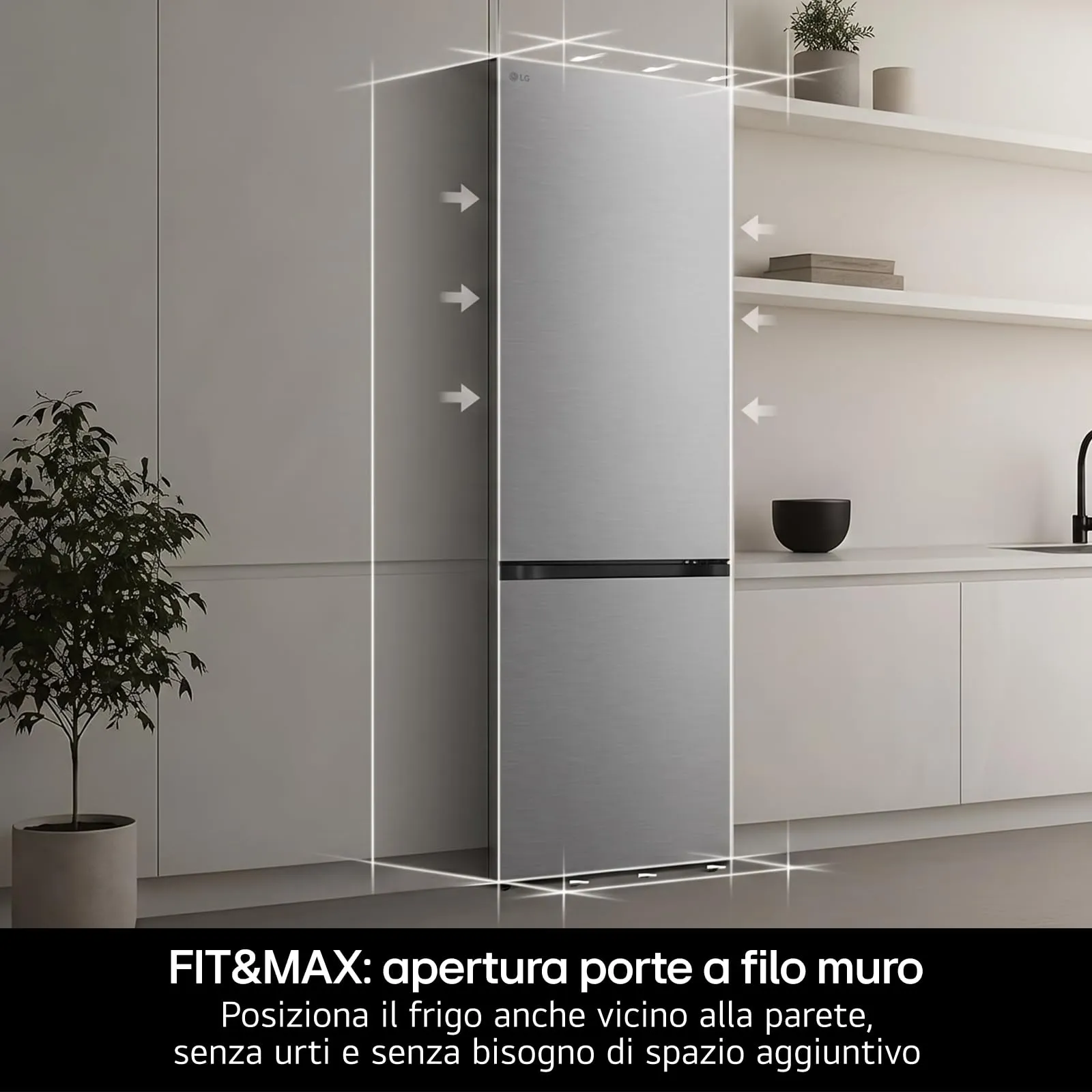 LG GBBS524APY Frigorifero Combinato Classe A 375L, Larghezza 60cm - immagine 5