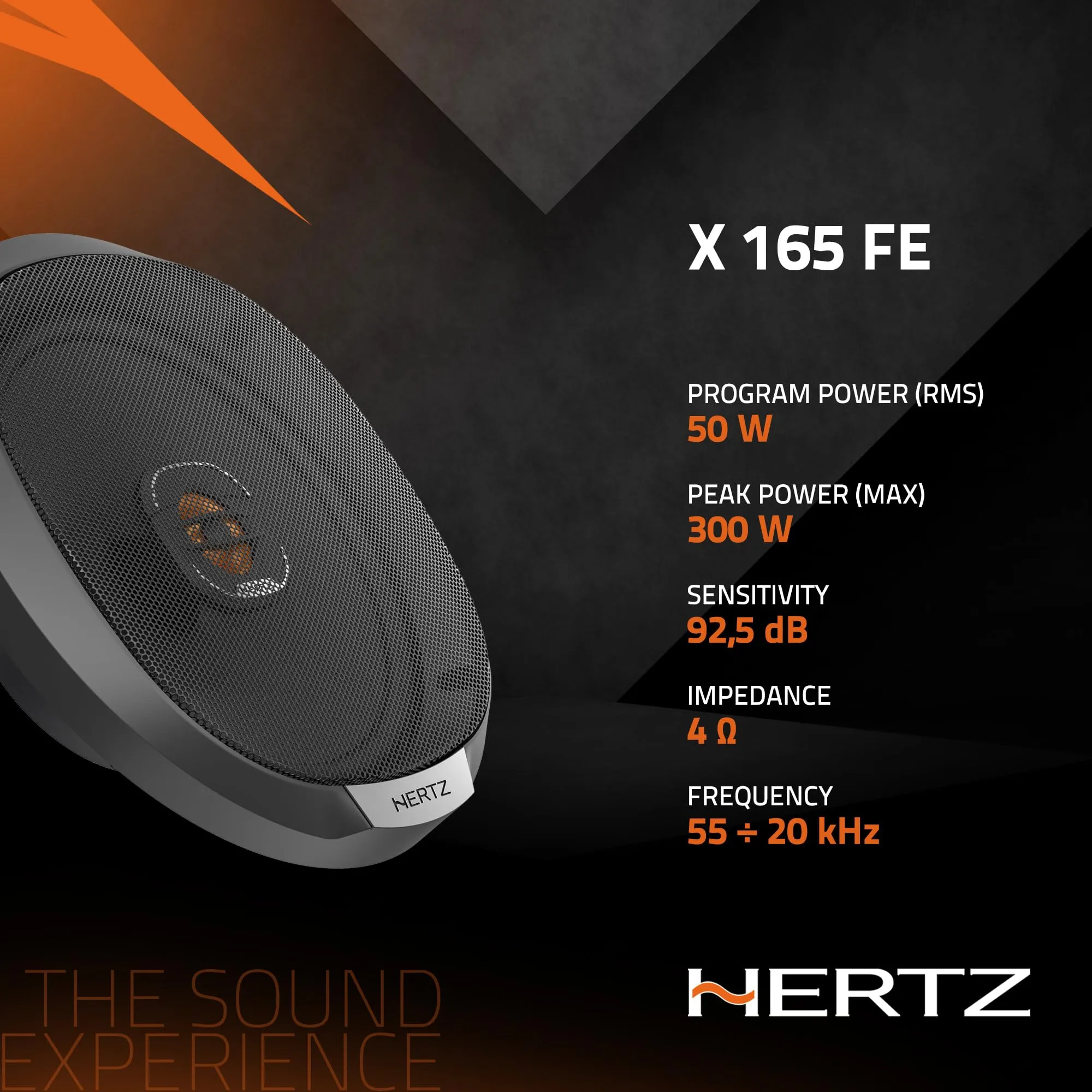 Hertz X 165 Fan Edition Coassiali 2 Vie 165 mm 300W Picco - immagine 5