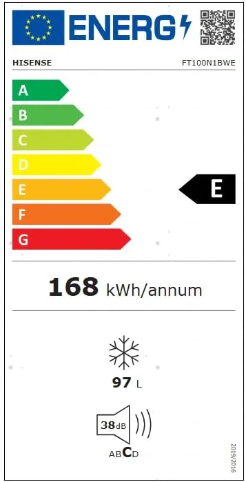 Hisense FT100N1BWE Congelatore a Pozzetto 97 litri, Bianco - immagine 10