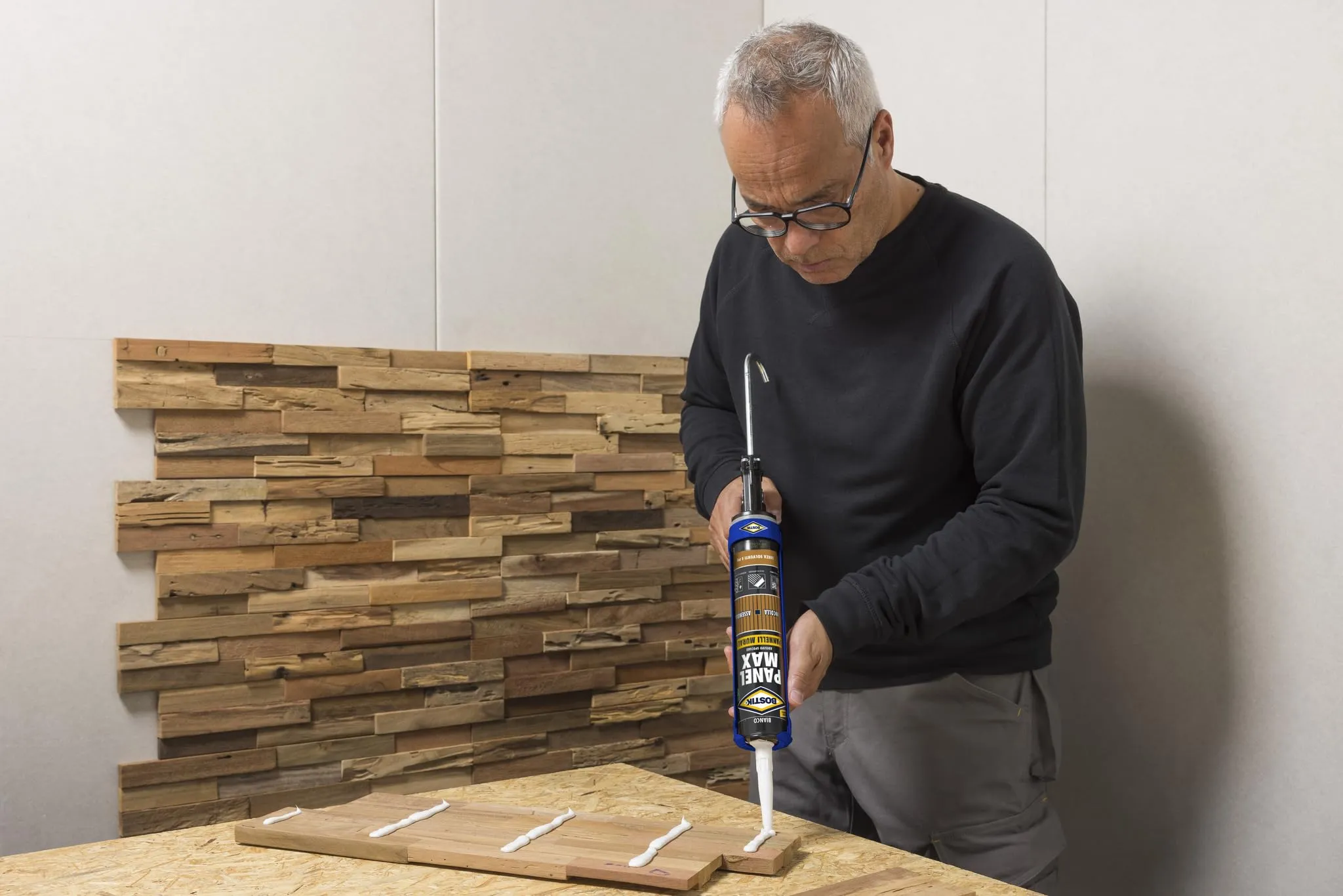 Bostik Panel Max Adesivo di Montaggio a Polimero Ibrido per Pannelli e Rivestimenti Murali, 465 gr - immagine 2