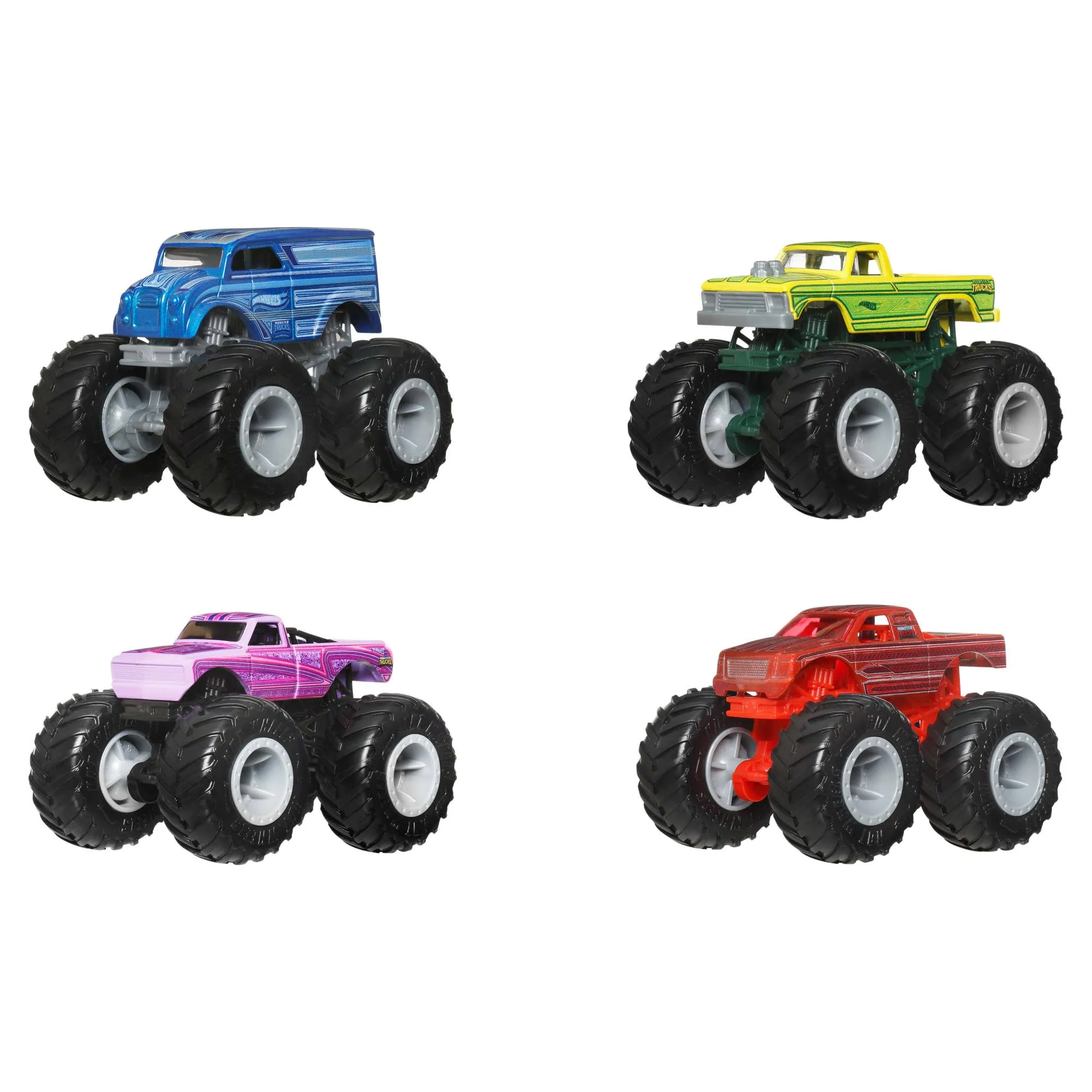 Hot Wheels Monster Trucks Set 4 Veicoli Giocattolo 1:64 - immagine 6