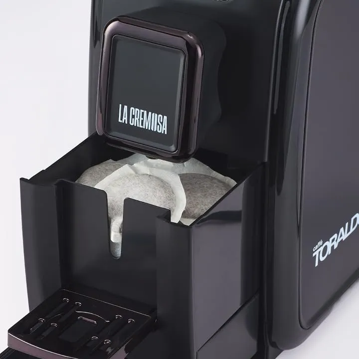 Caffè Toraldo La Cremosa Coffee Machine 44mm ESE Pods, Nera - immagine 5