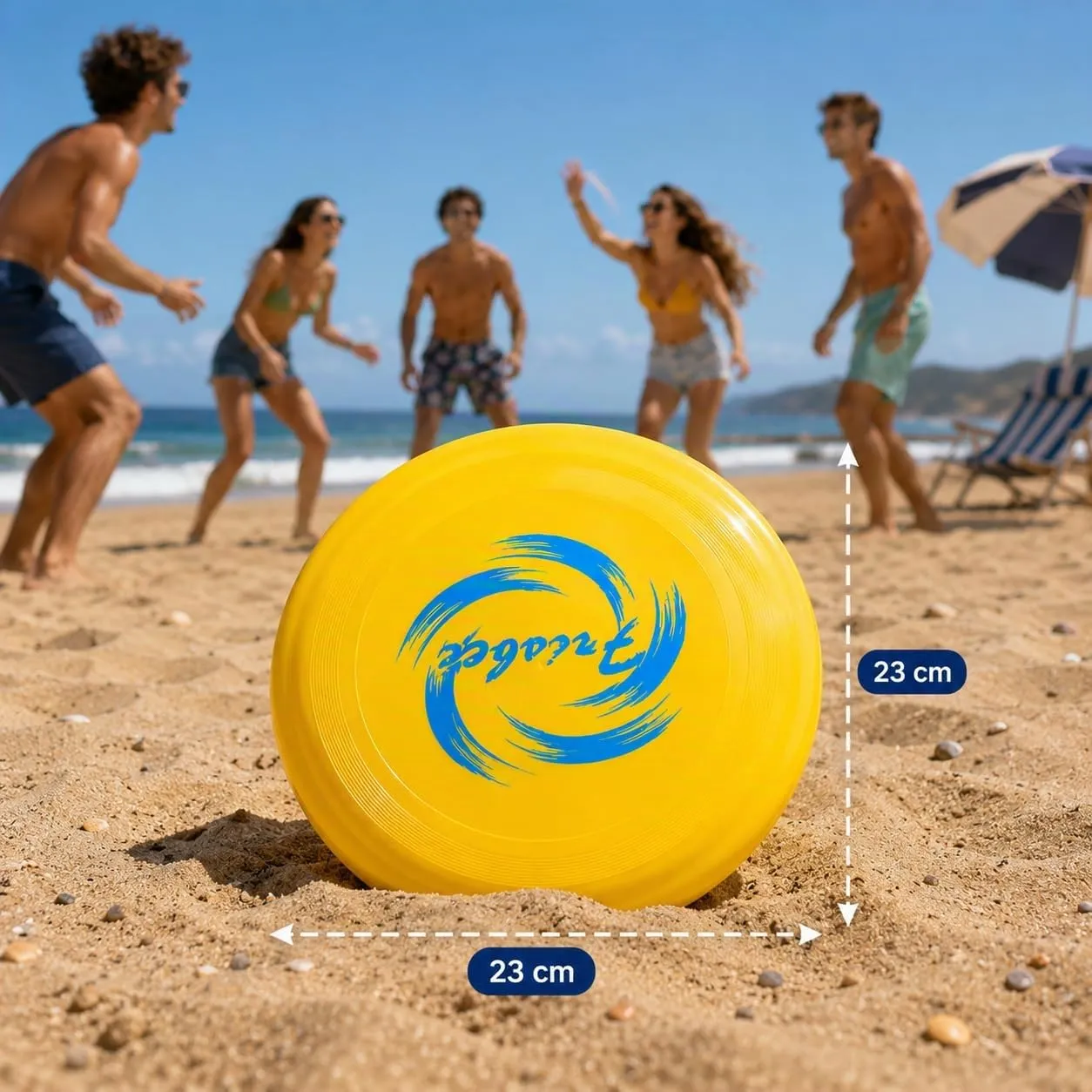 OTHERWISETRIVIAL Disco Volante Frisbee 23cm, Colore Casuale, 1 Pezzo - immagine 3