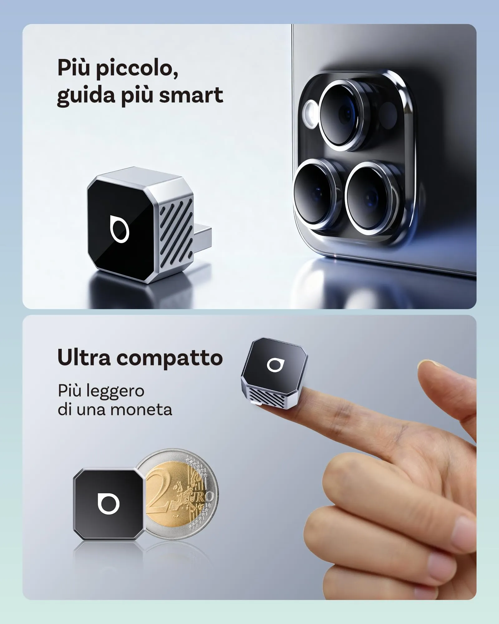 Ottocast Mini Cube 2 in 1 Wireless CarPlay & Android Auto Adapter - immagine 3