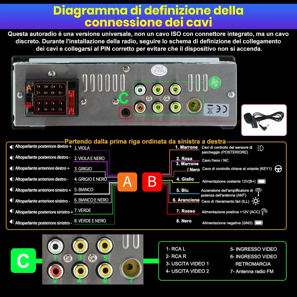 Hexinex Autoradio 1 DIN 6,28 pollici con CarPlay e Android Auto - immagine 8