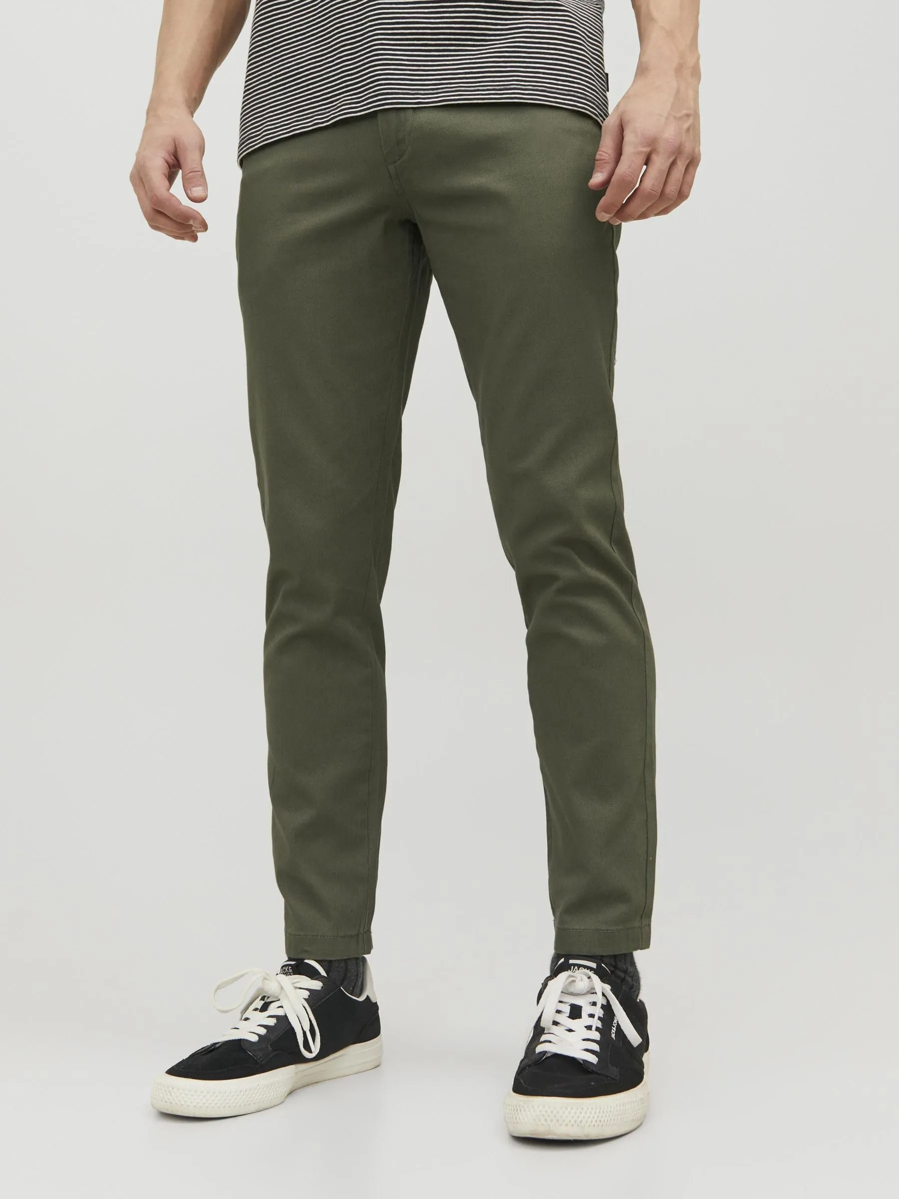 Jack & Jones Pantaloni Chino da Uomo Slim Fit, Nero, 38W x 34L (Confezione da 2) - immagine 7