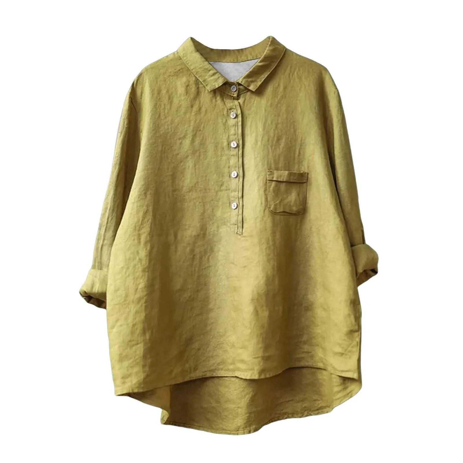 Cocila Camicia Donna Oversize Elegante in Viscosa e Raso - immagine 1