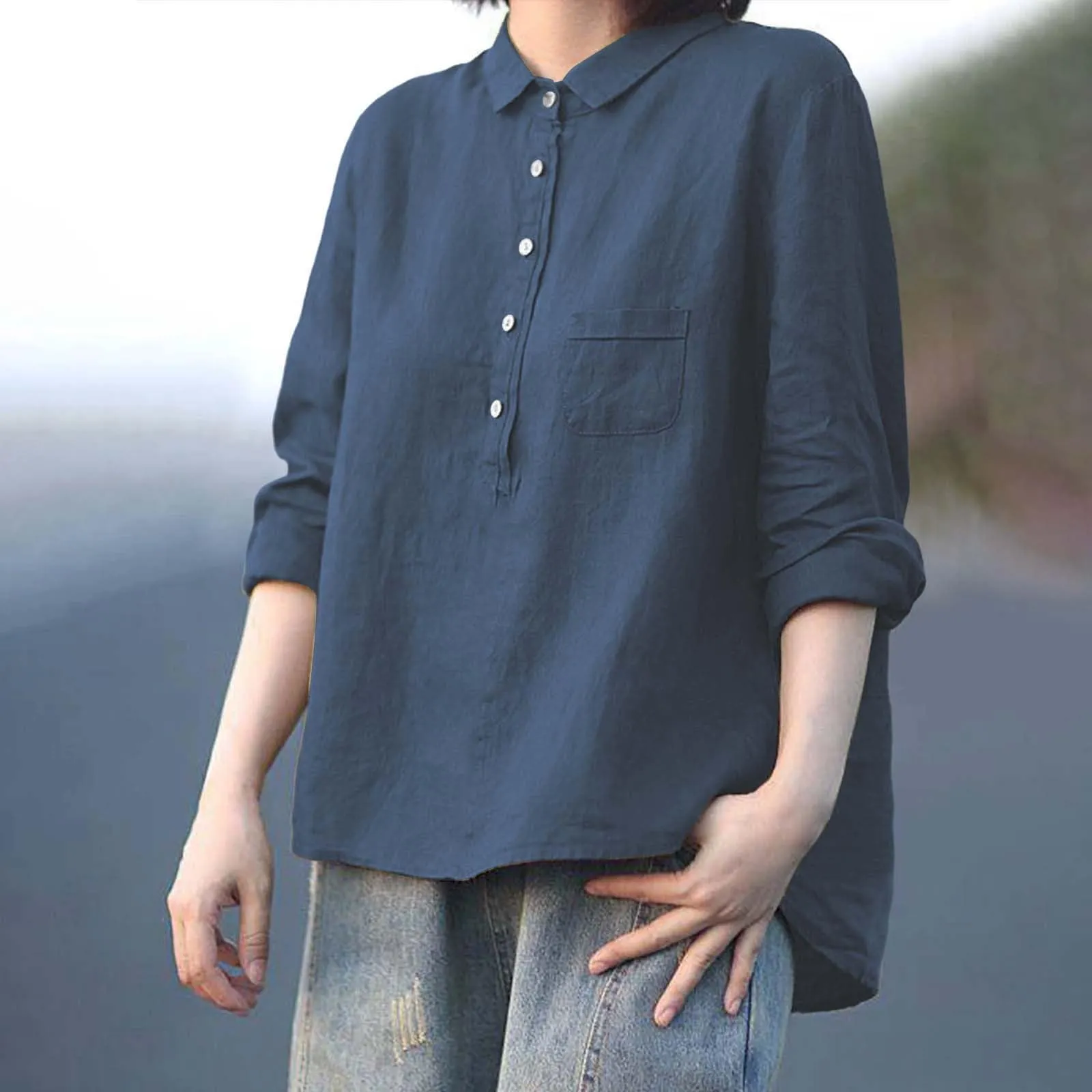 Cocila Camicia Balze Donna Manica Corta - immagine 3