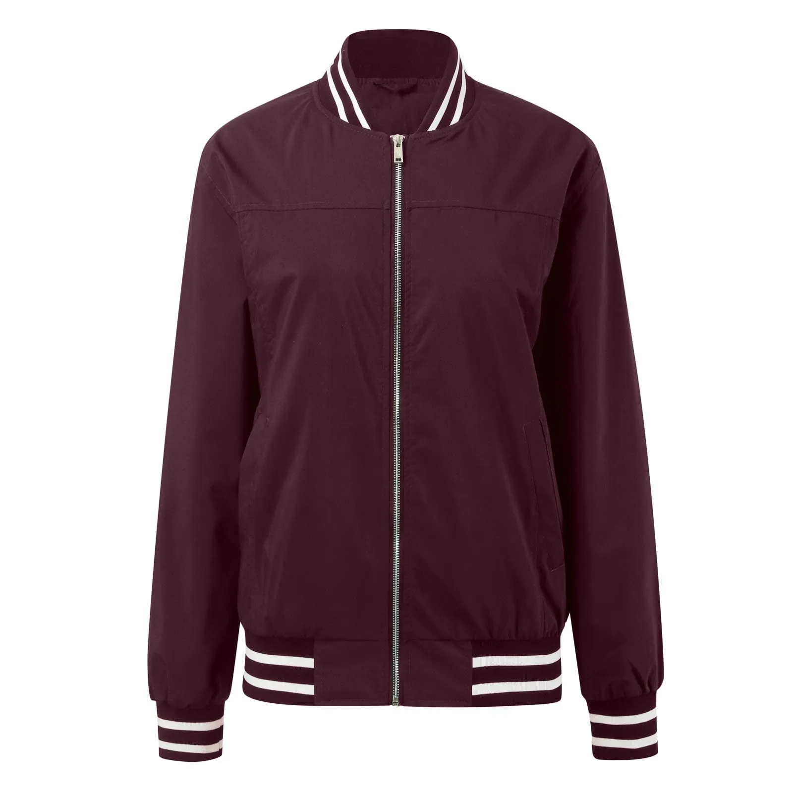 Giacca Donna Primaverile con Motivo Floreale, Modello Baseball College Blouson, Leggera e Casual - immagine 3