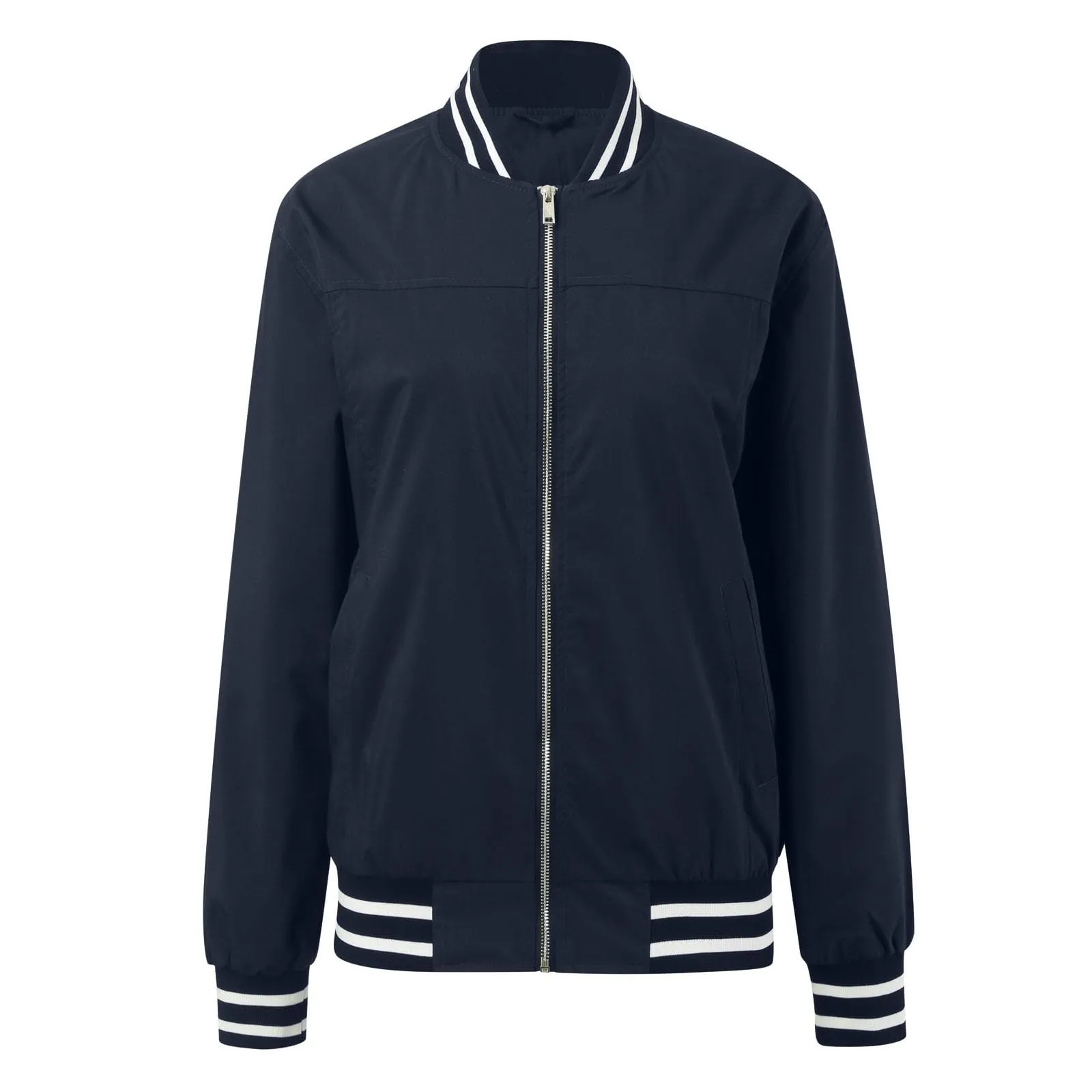 Giubbotto Baseball Donna Leggero con Motivo Floreale - Giacca College Streetwear Primavera Estate - immagine 4