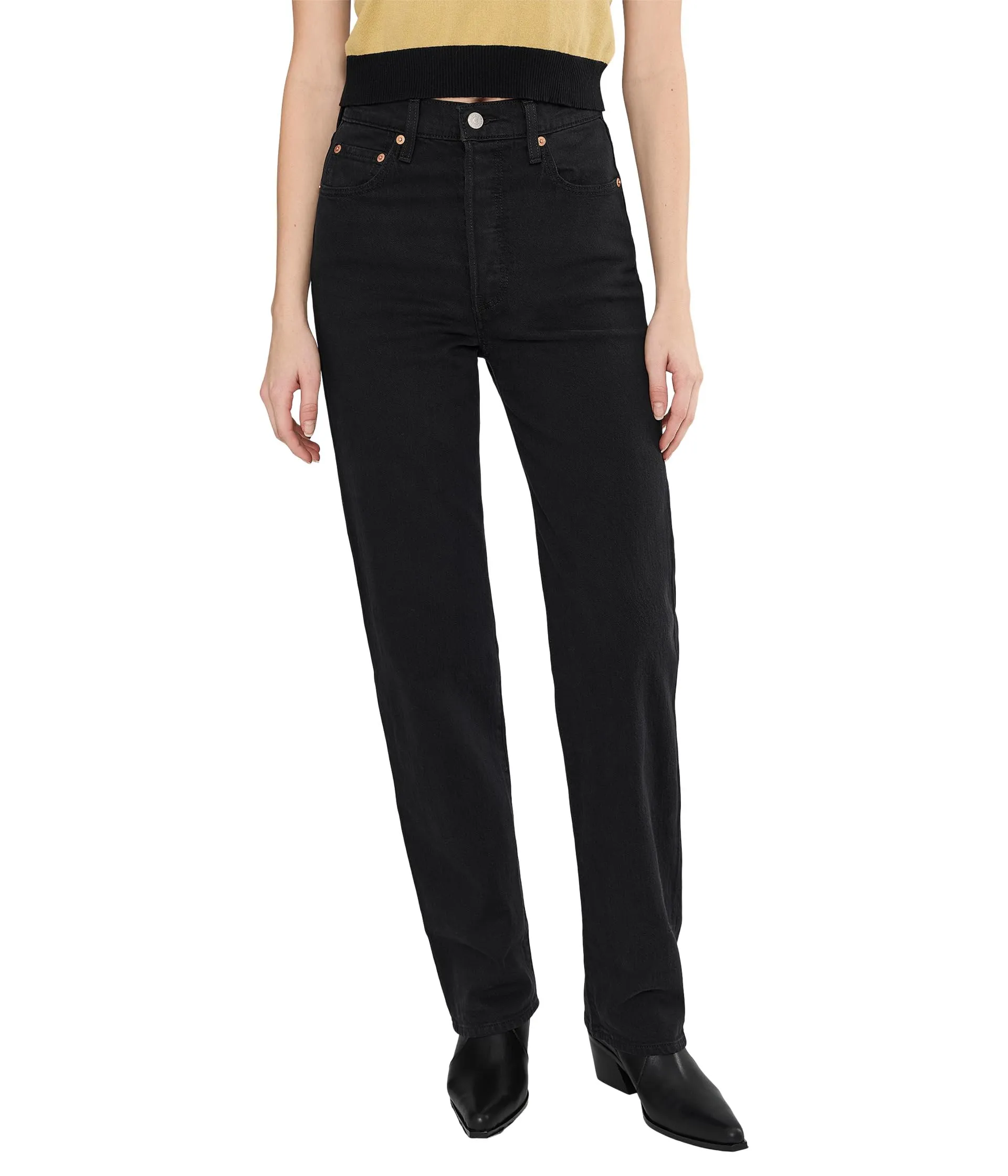 Levi's Ribcage Jeans Donna, Germoglio Nero, 24W x 32L - immagine 1