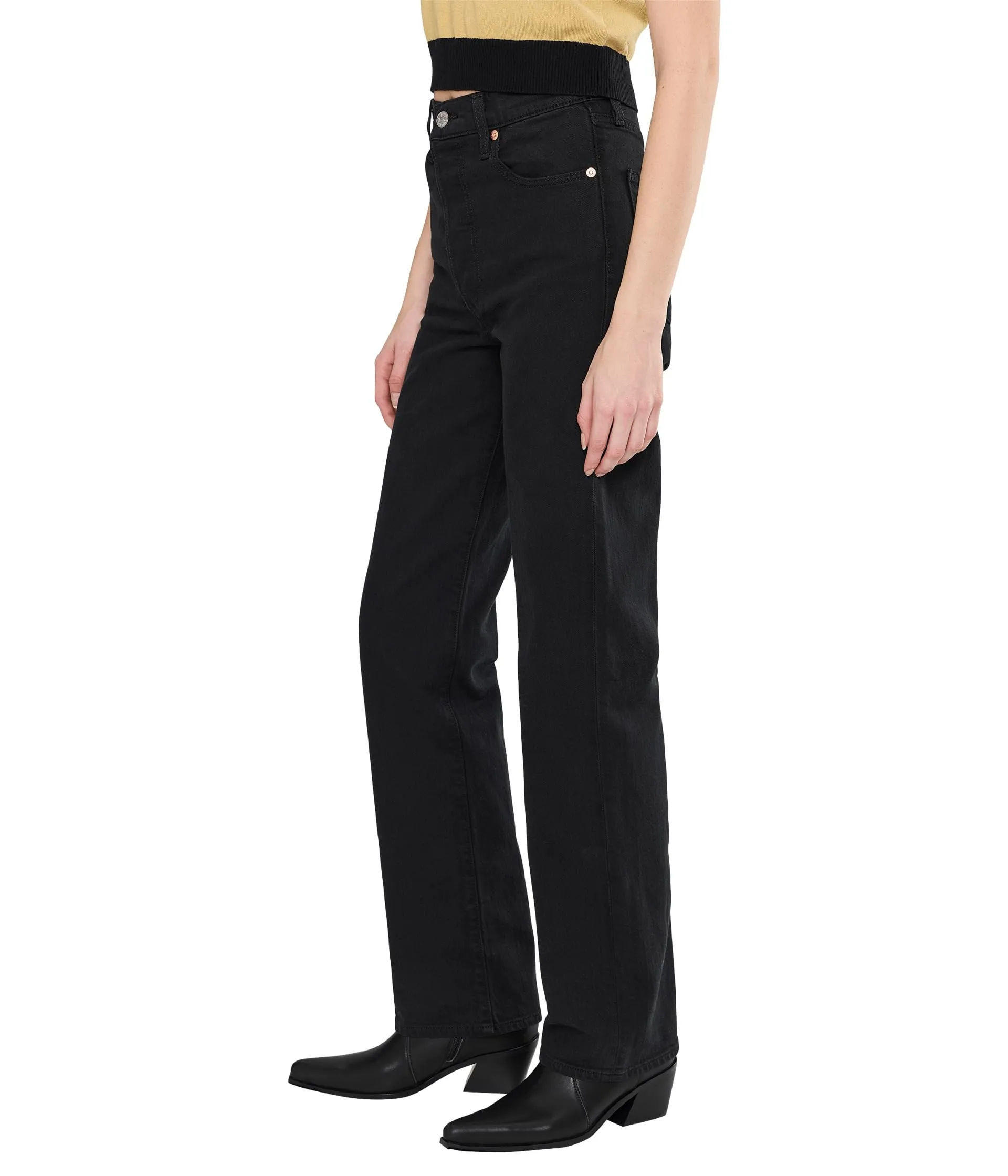 Levi's Ribcage Jeans Donna, Germoglio Nero, 24W x 32L - immagine 3