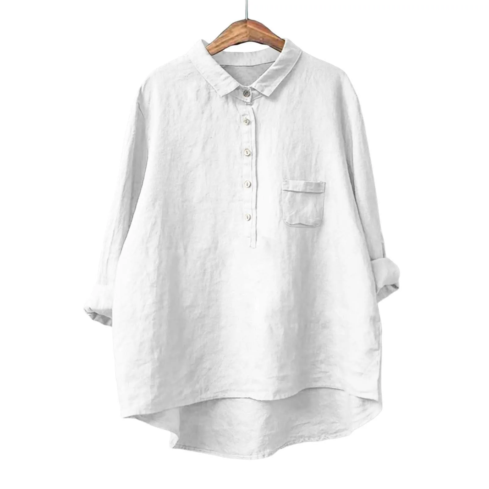 Cocila Completo in Lino Donna Camicia Fucsia - immagine 4