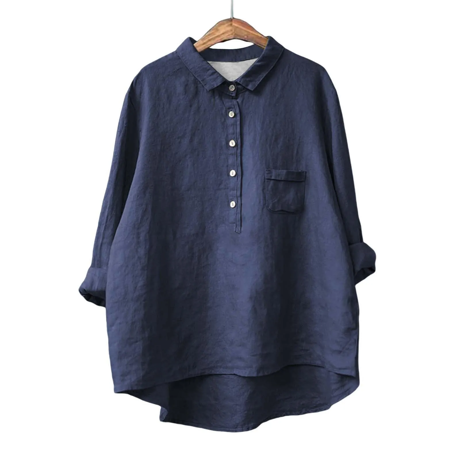 Cocila Donna Camicia Elegante Blu Elettrico - immagine 4