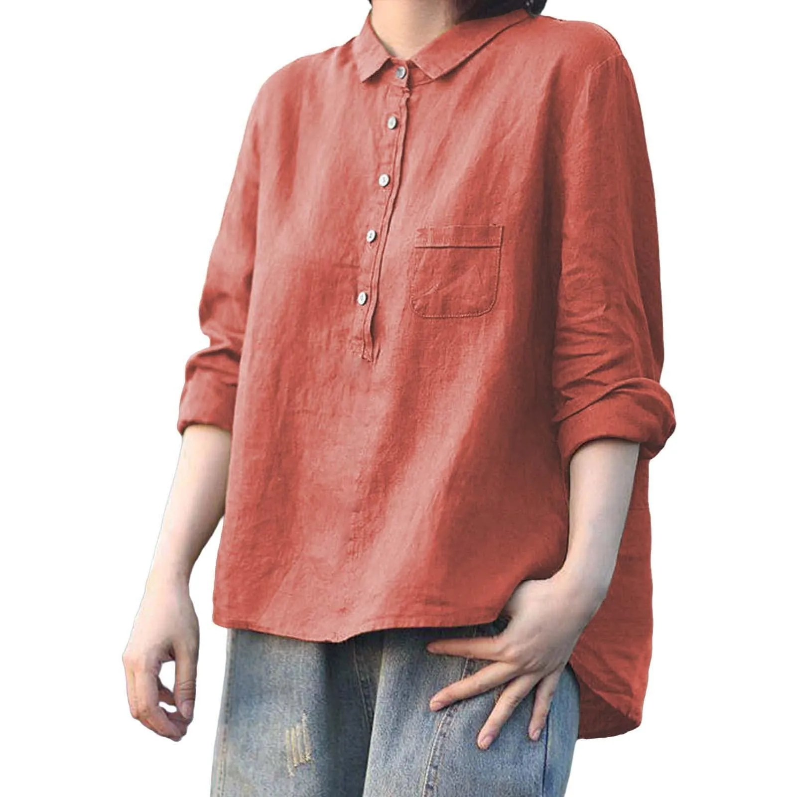 Cocila Camicione Donna 4XL Arancia - immagine 4
