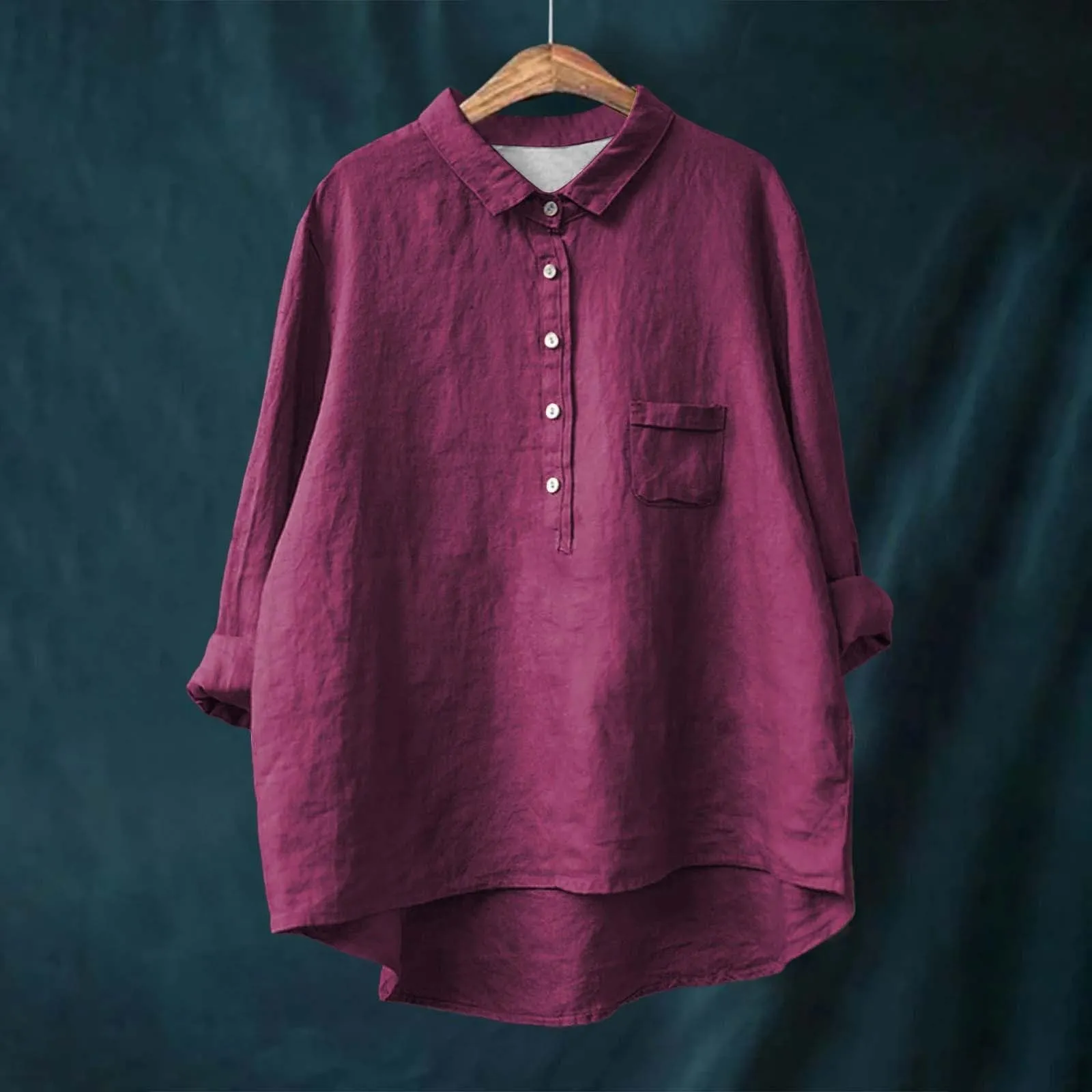 Cocila Maglia Trasparente Manica Tre Quarti Donna Blu Navy - immagine 3