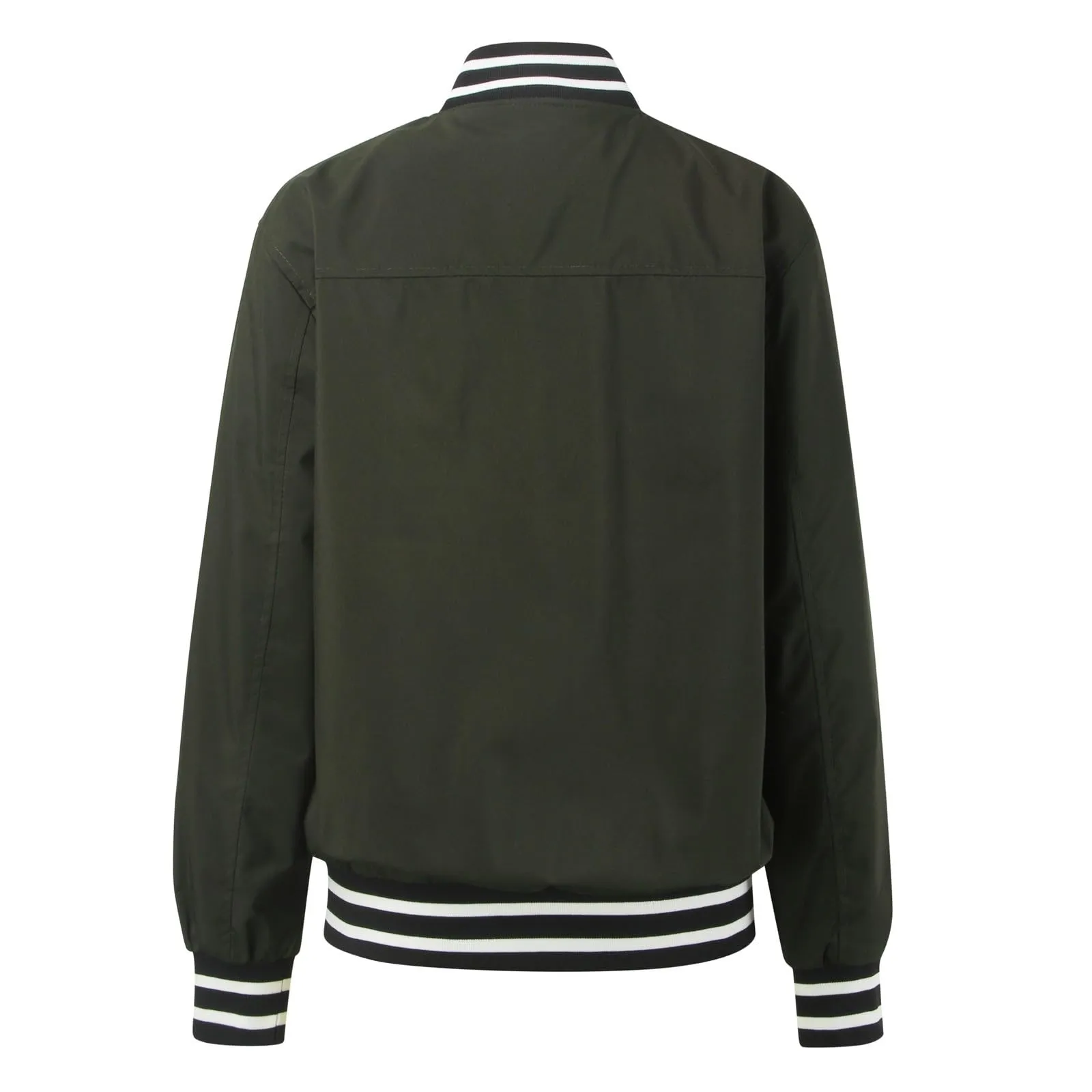 Giubbino Primaverile Donna con Motivo Floreale, Giacca Baseball Corta Leggera, College Blouson Streetwear - immagine 4