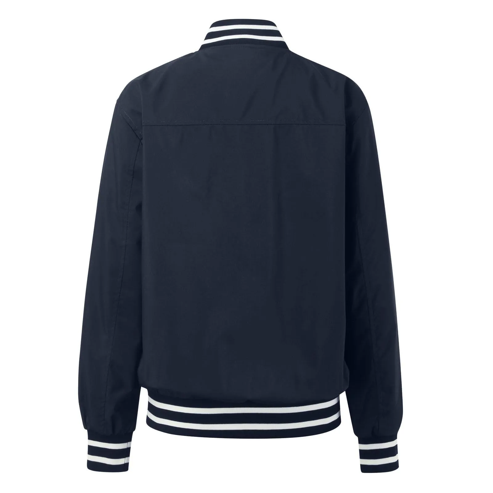 Giacca Baseball Donna con Motivo Floreale Leggera Casual a Maniche Lunghe College Blouson Blu XXL - immagine 3